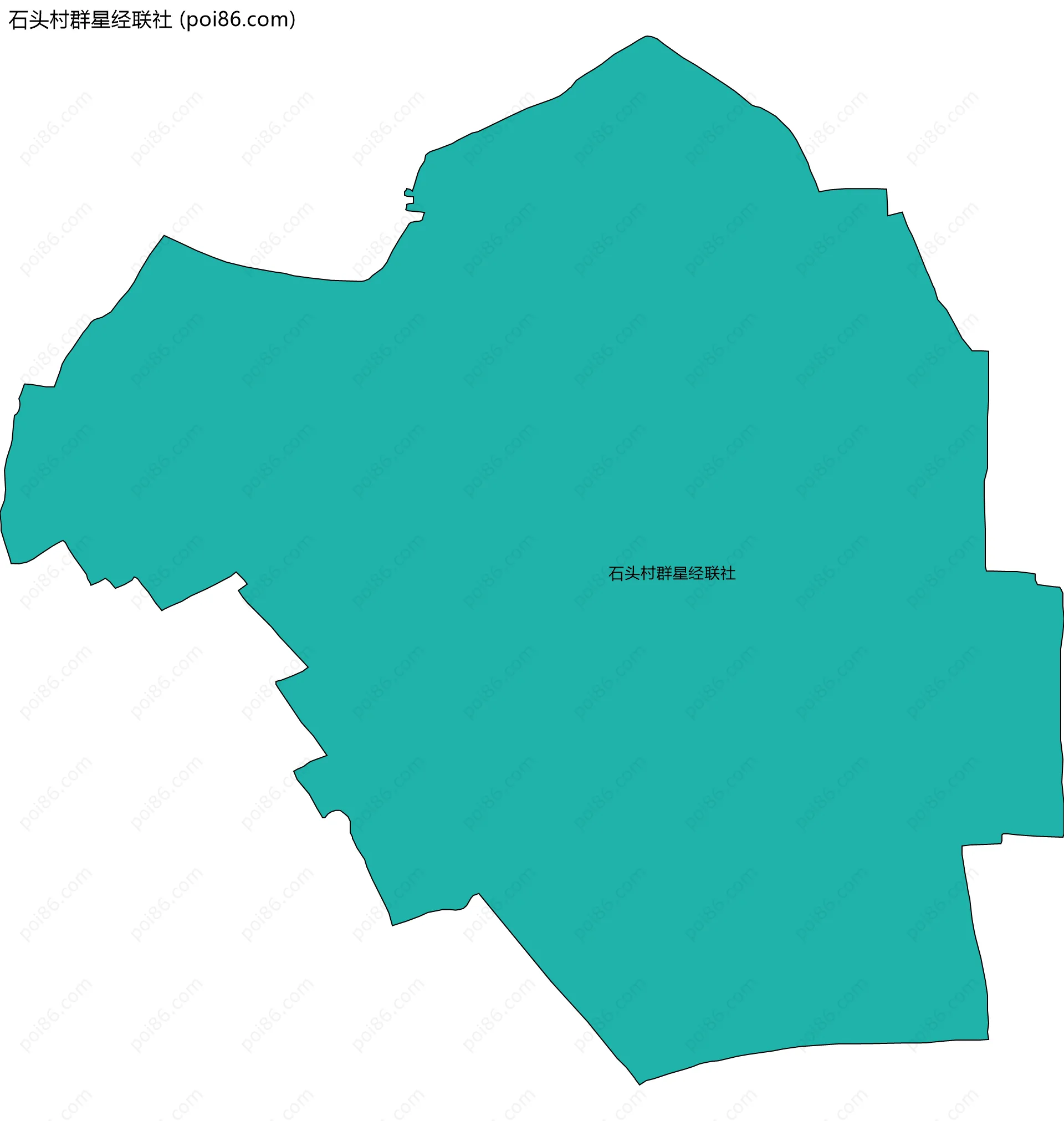 石头村群星经联社边界地图