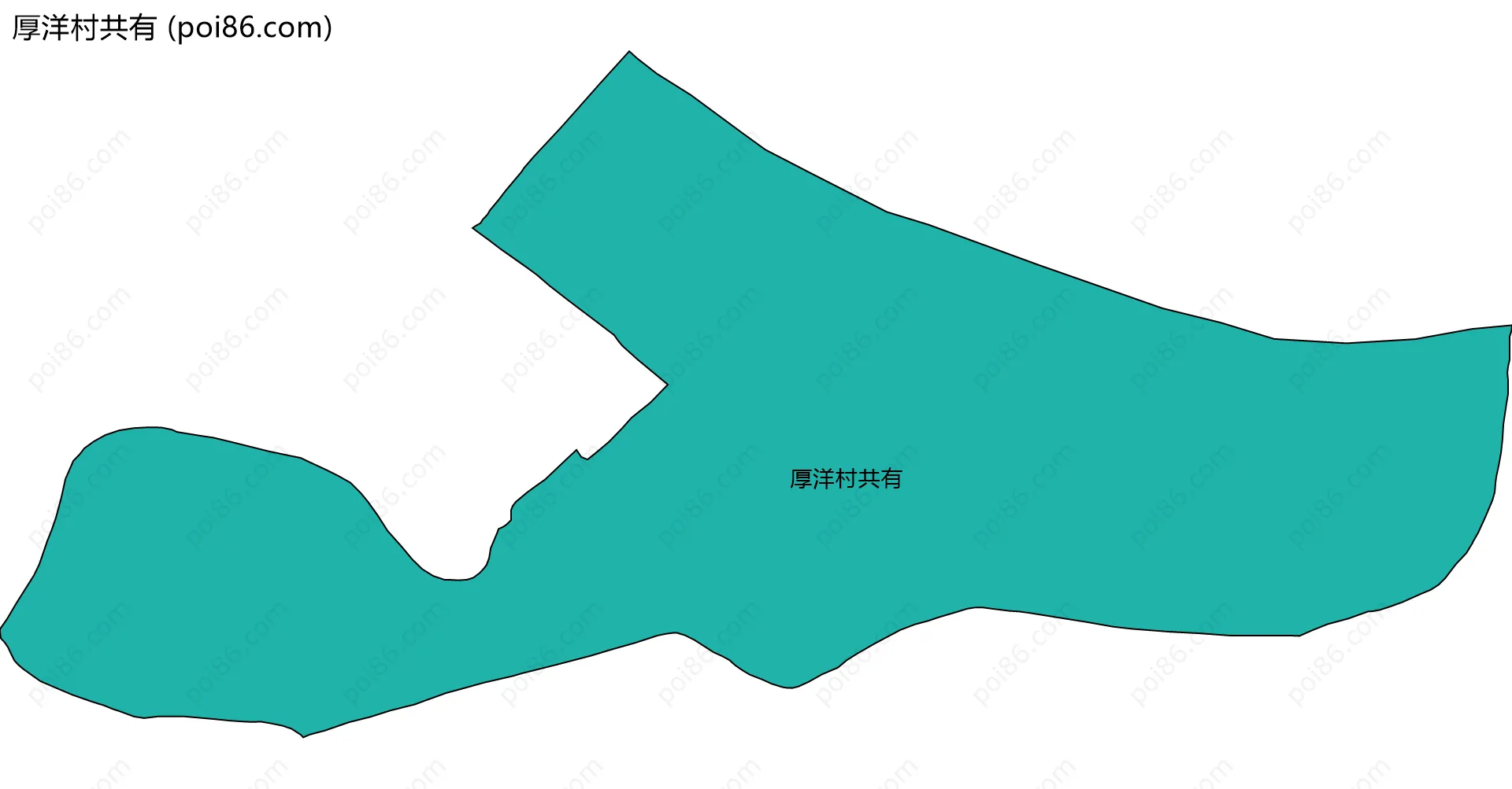 厚洋村共有边界地图