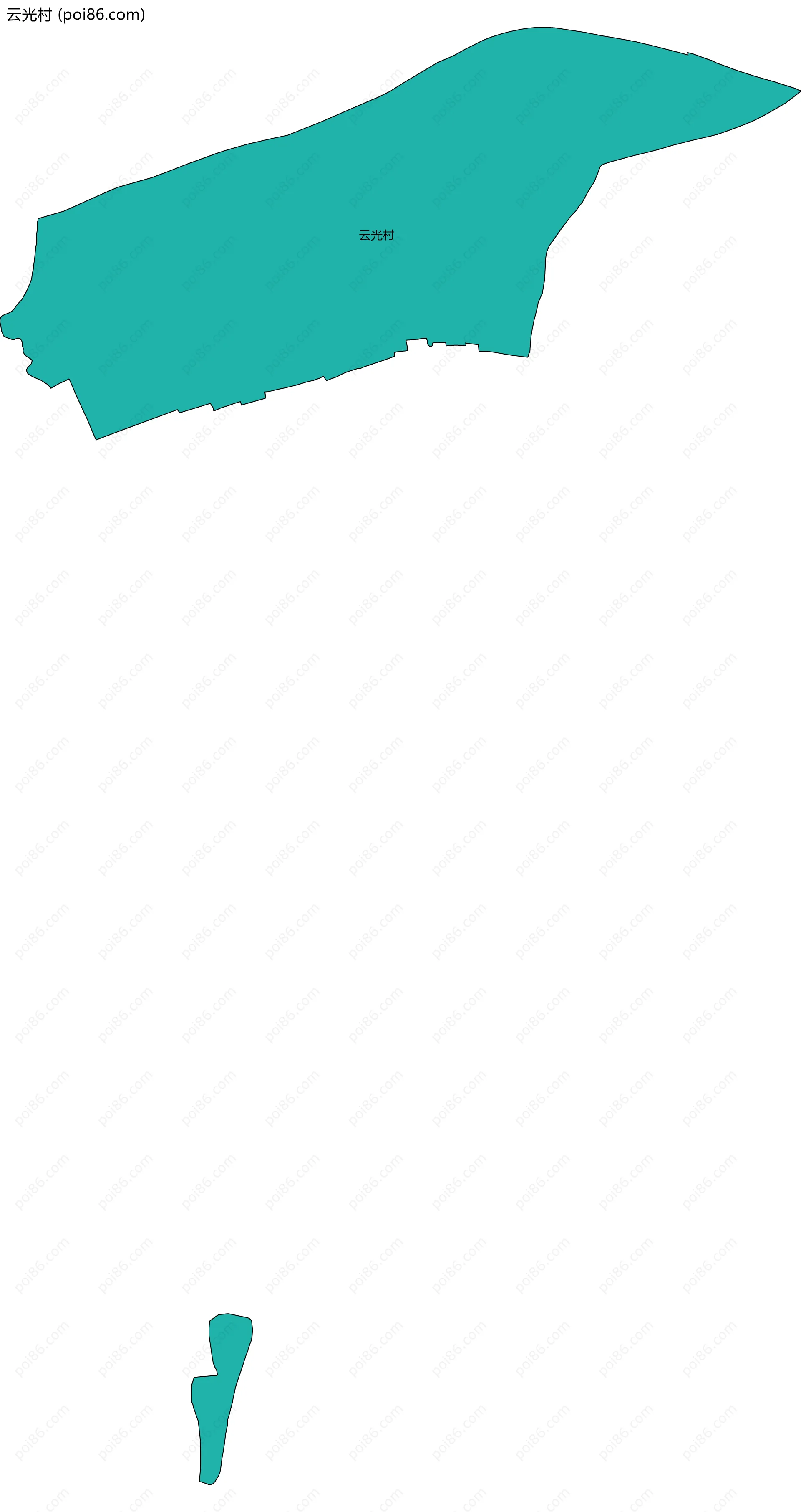 云光村边界地图