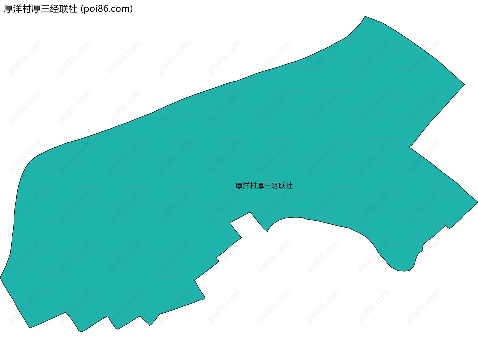 厚洋村厚三经联社边界地图