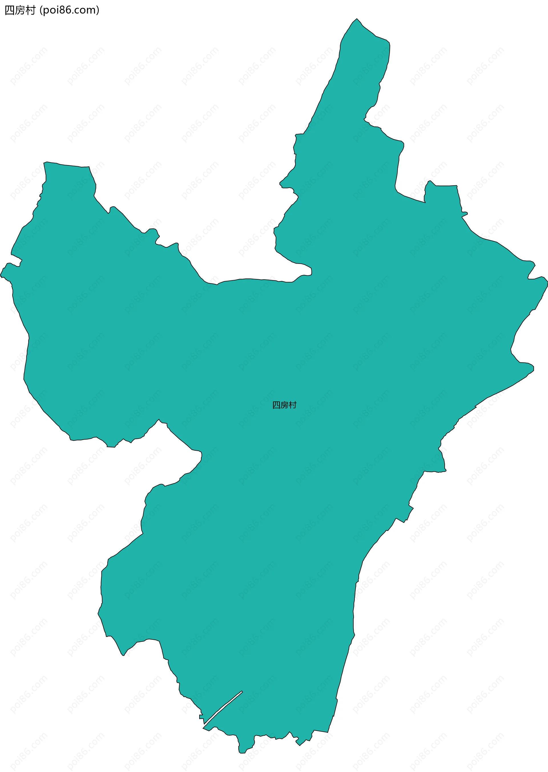 四房村边界地图