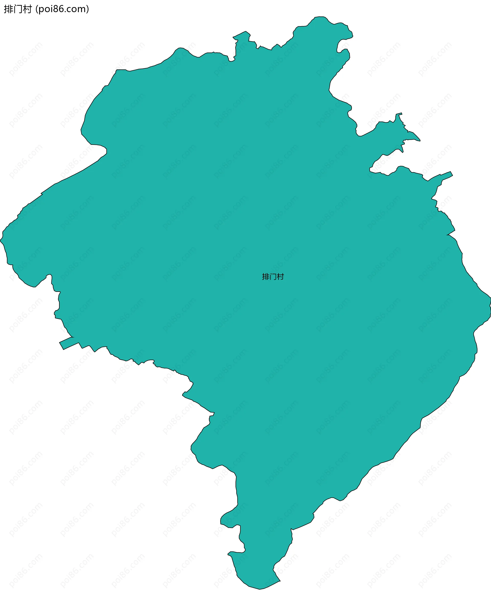 排门村边界地图