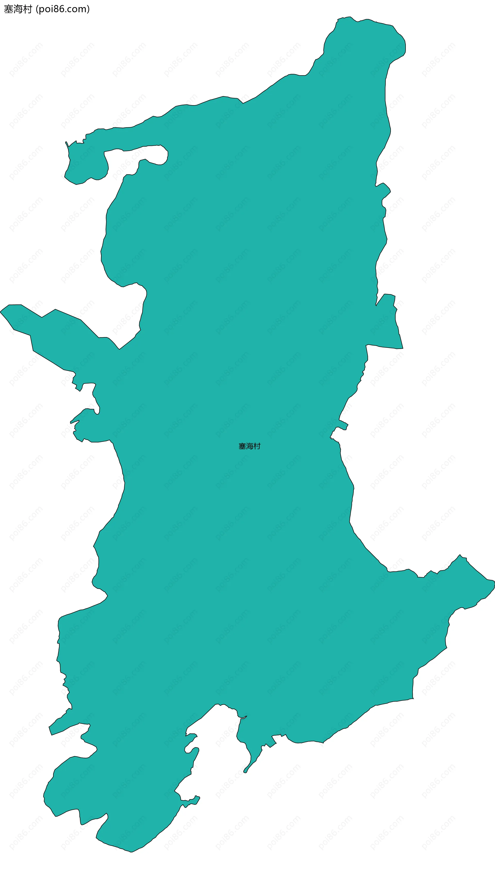 塞海村边界地图