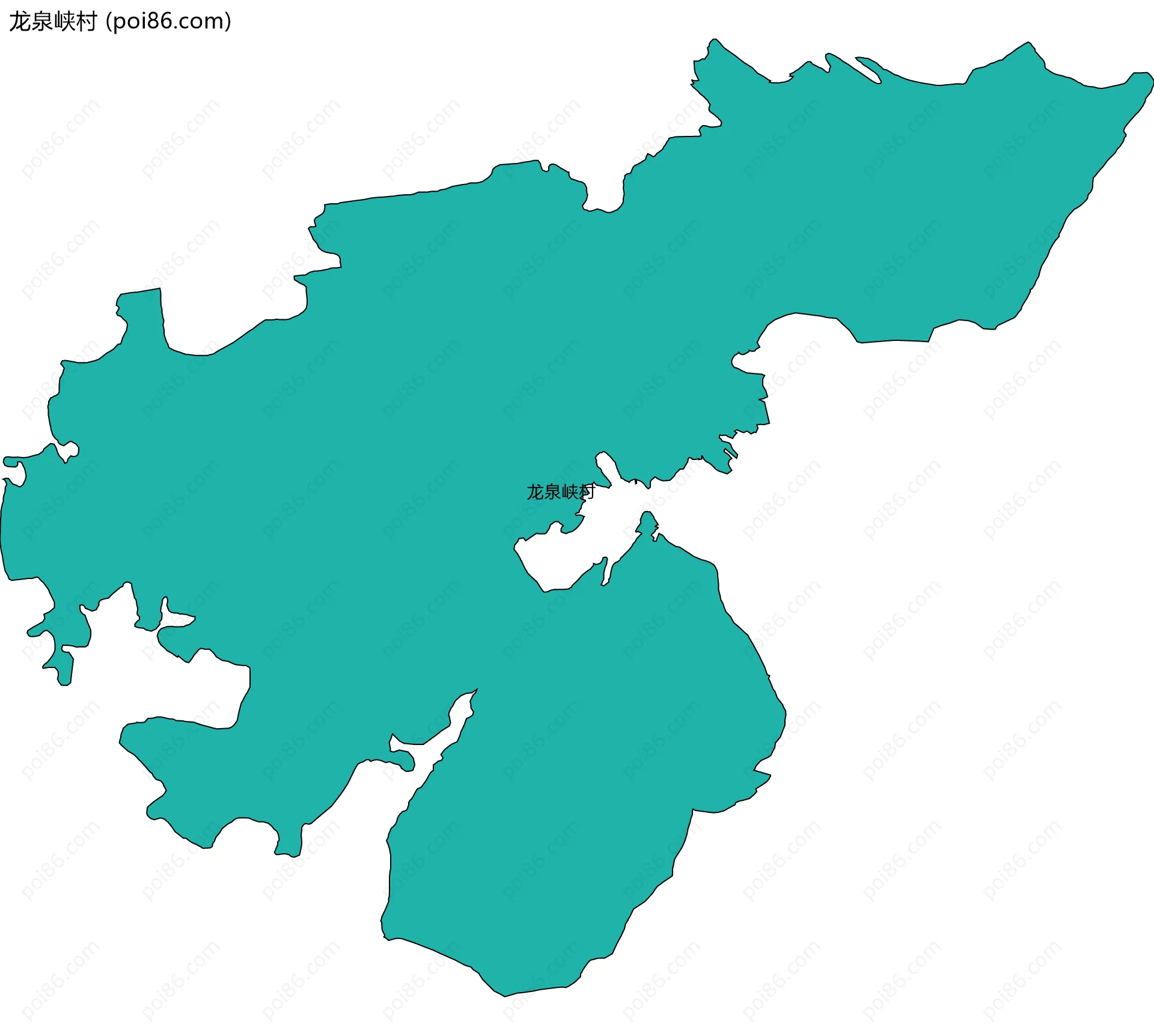 龙泉峡村边界地图