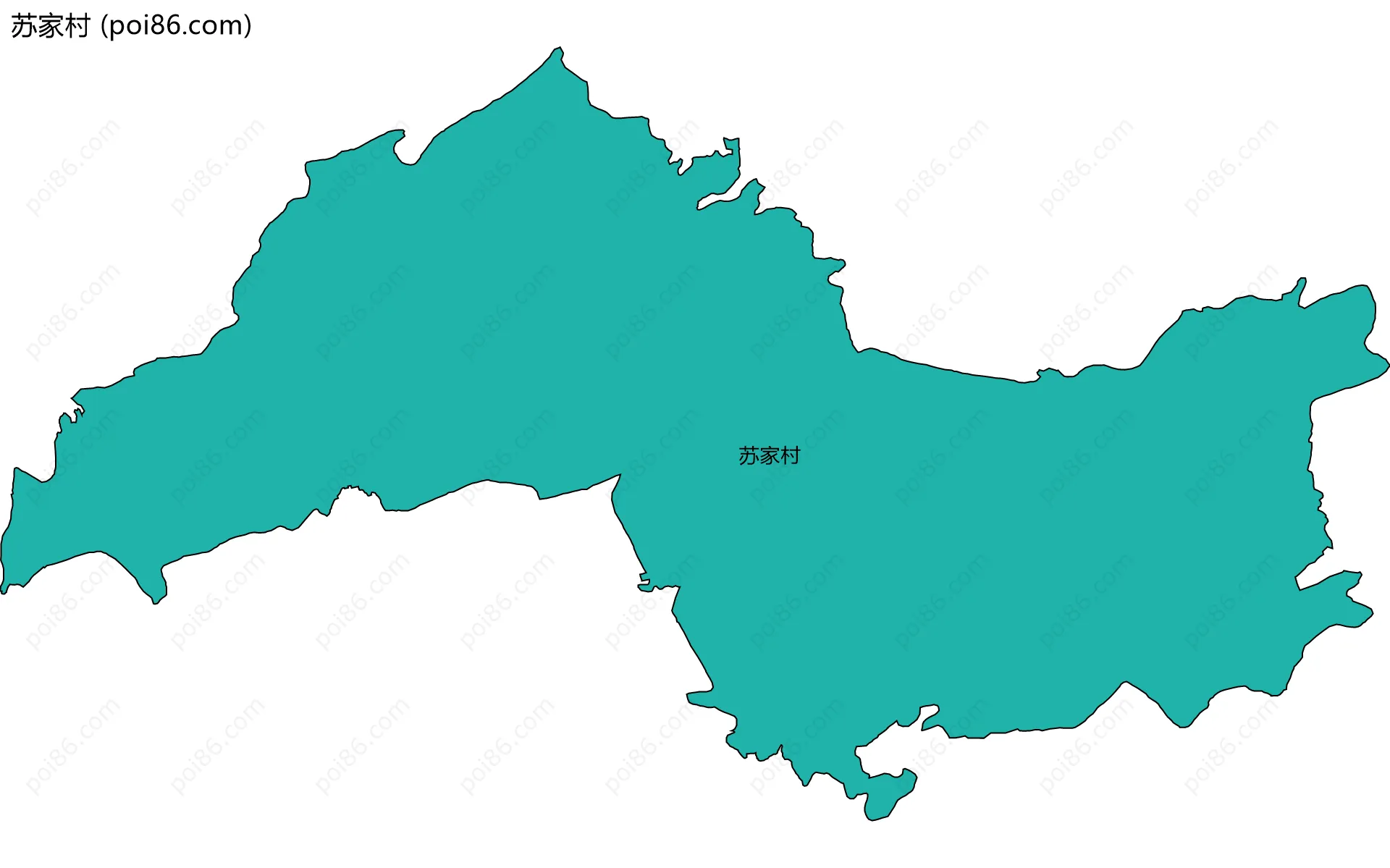 苏家村边界地图