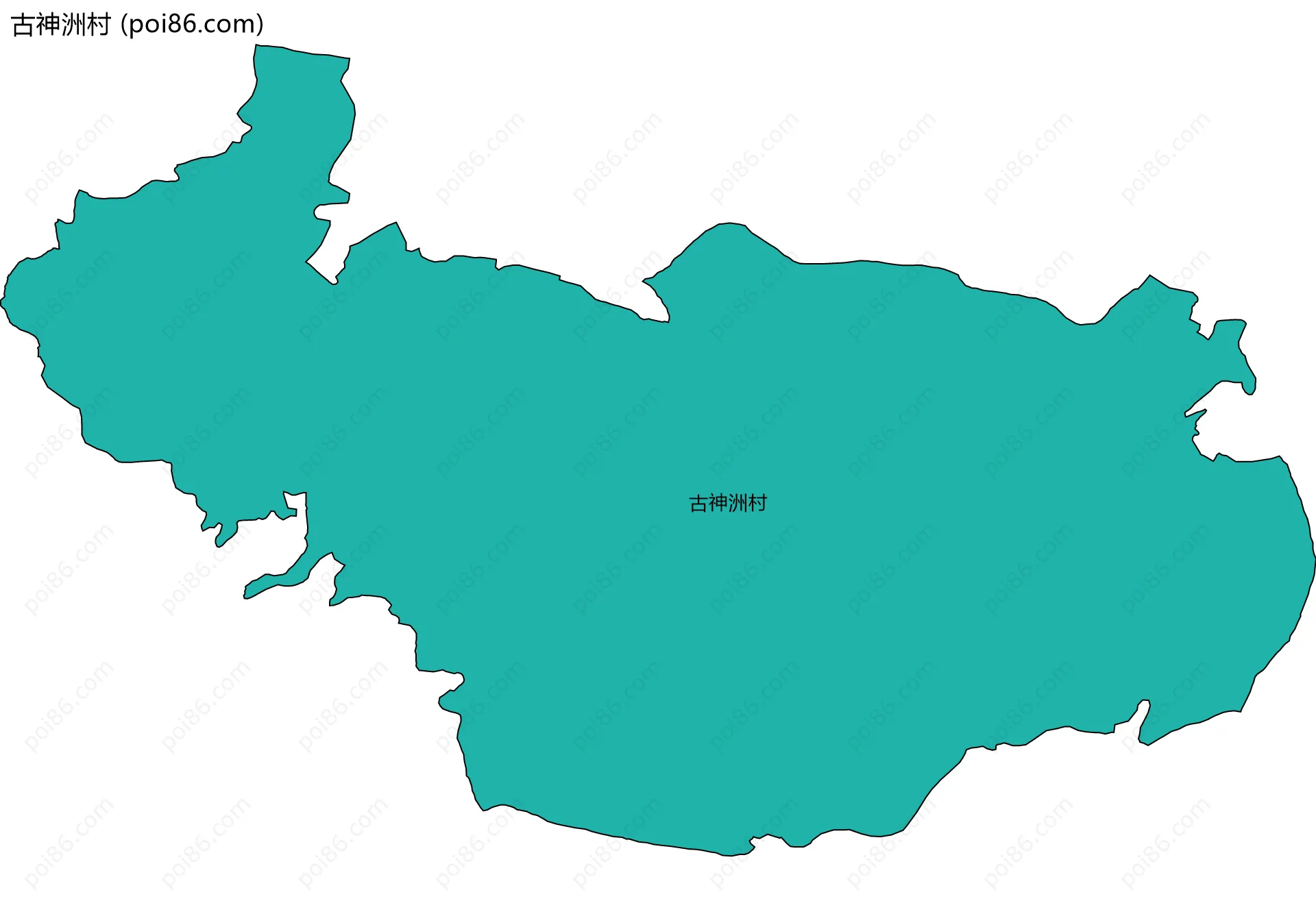 古神洲村边界地图