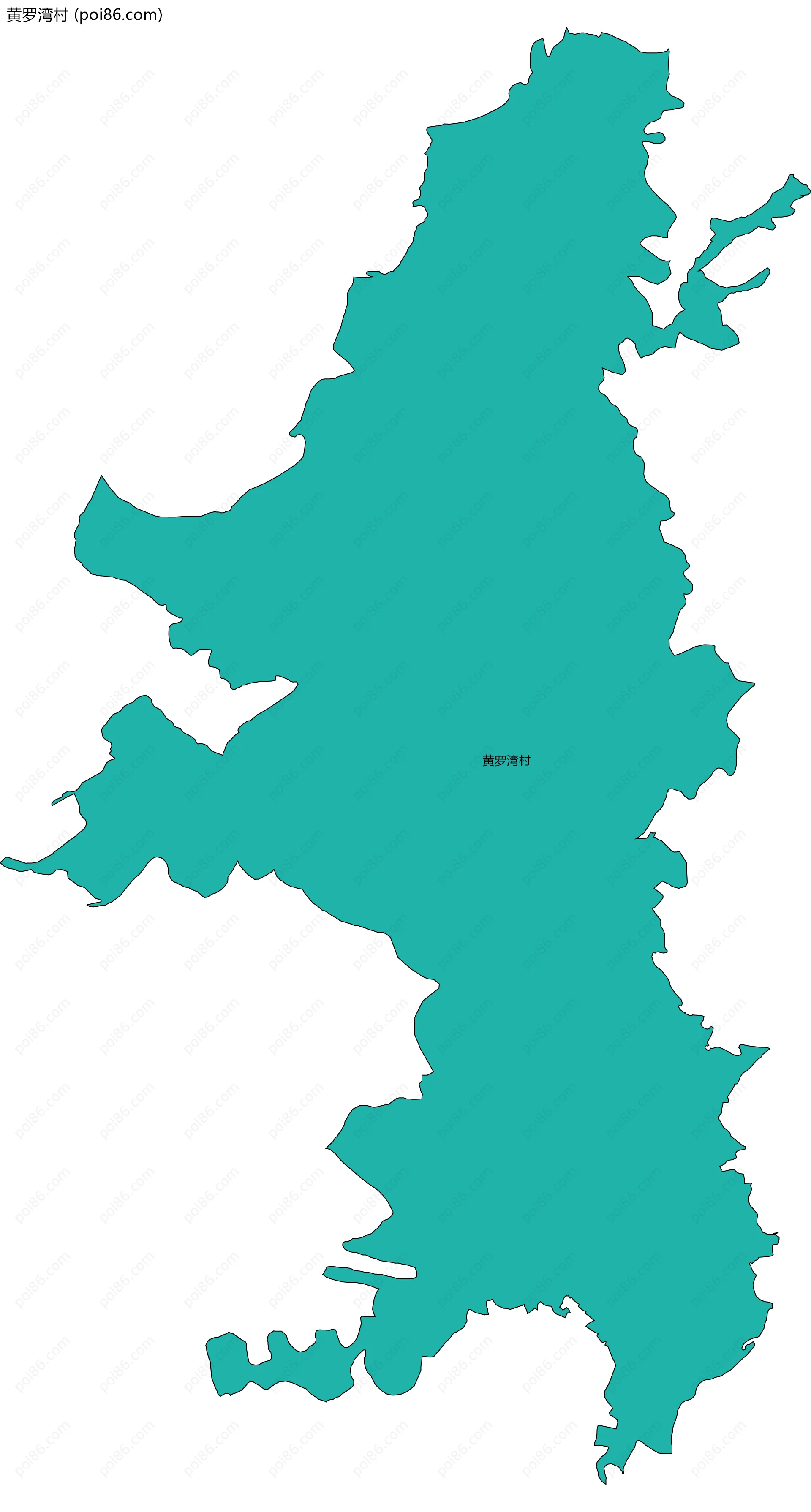 黄罗湾村边界地图