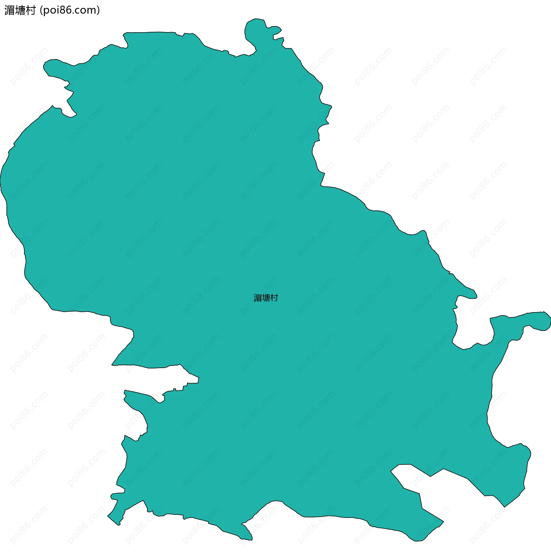 湄塘村边界地图