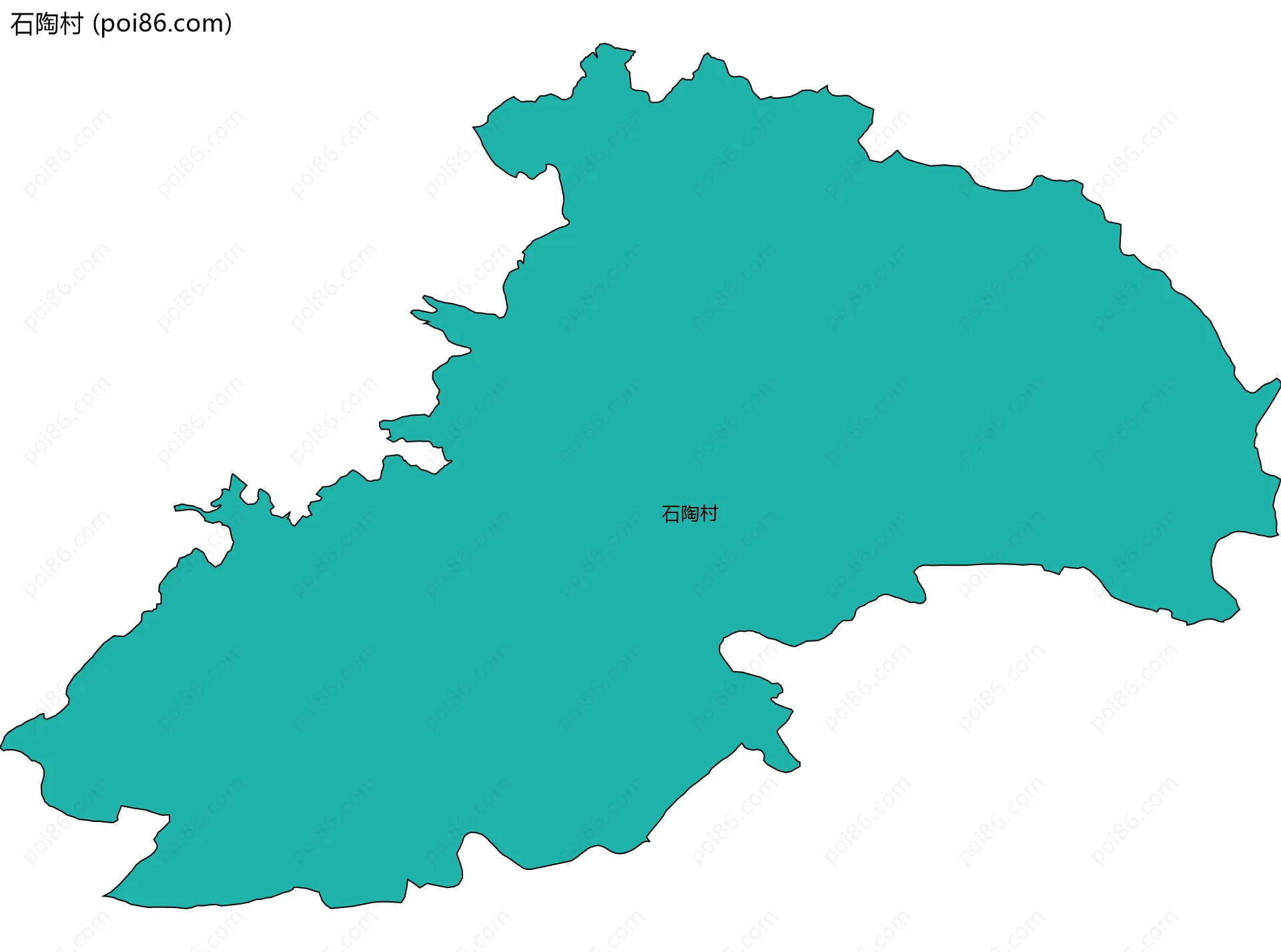 石陶村边界地图