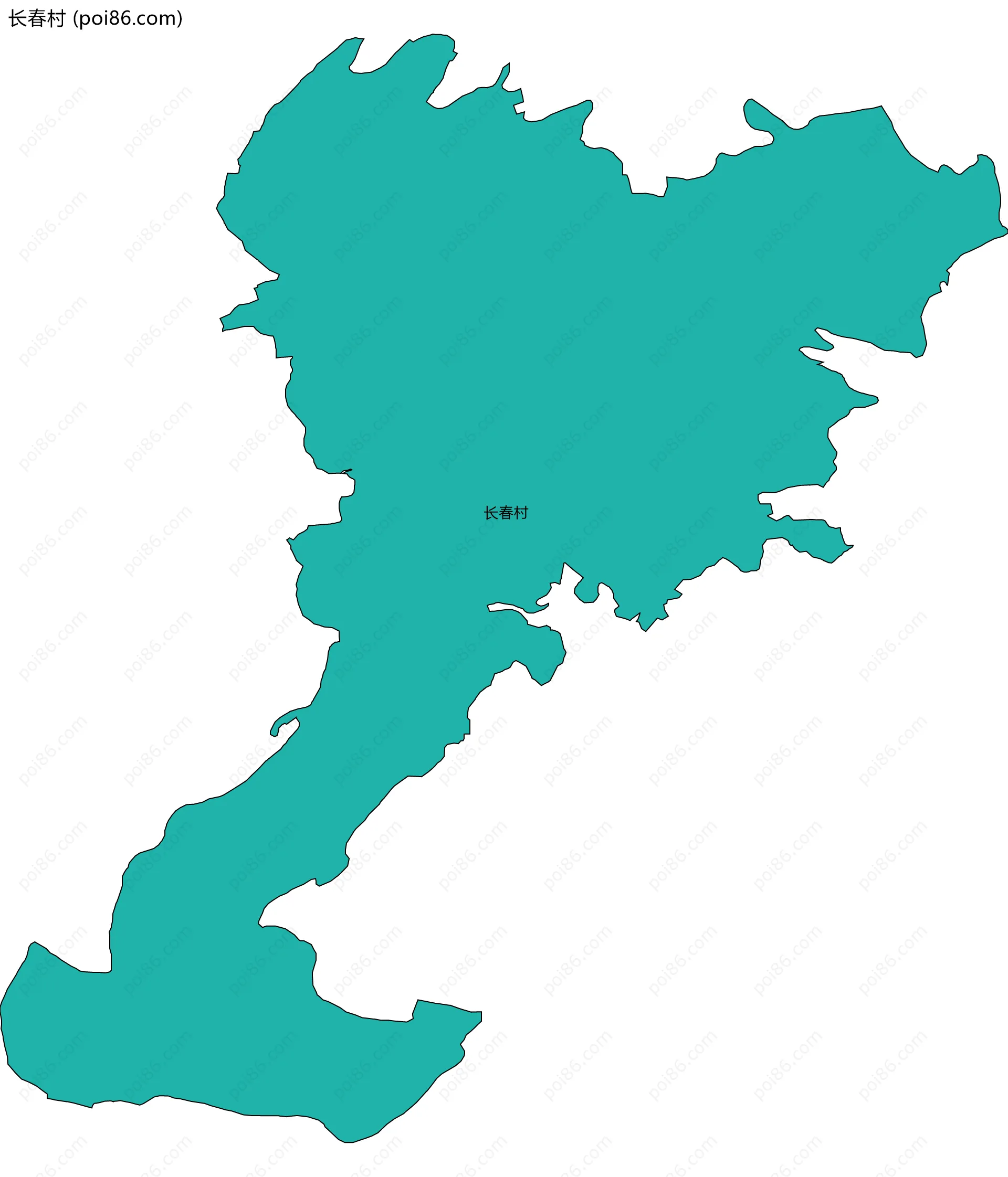 长春村边界地图