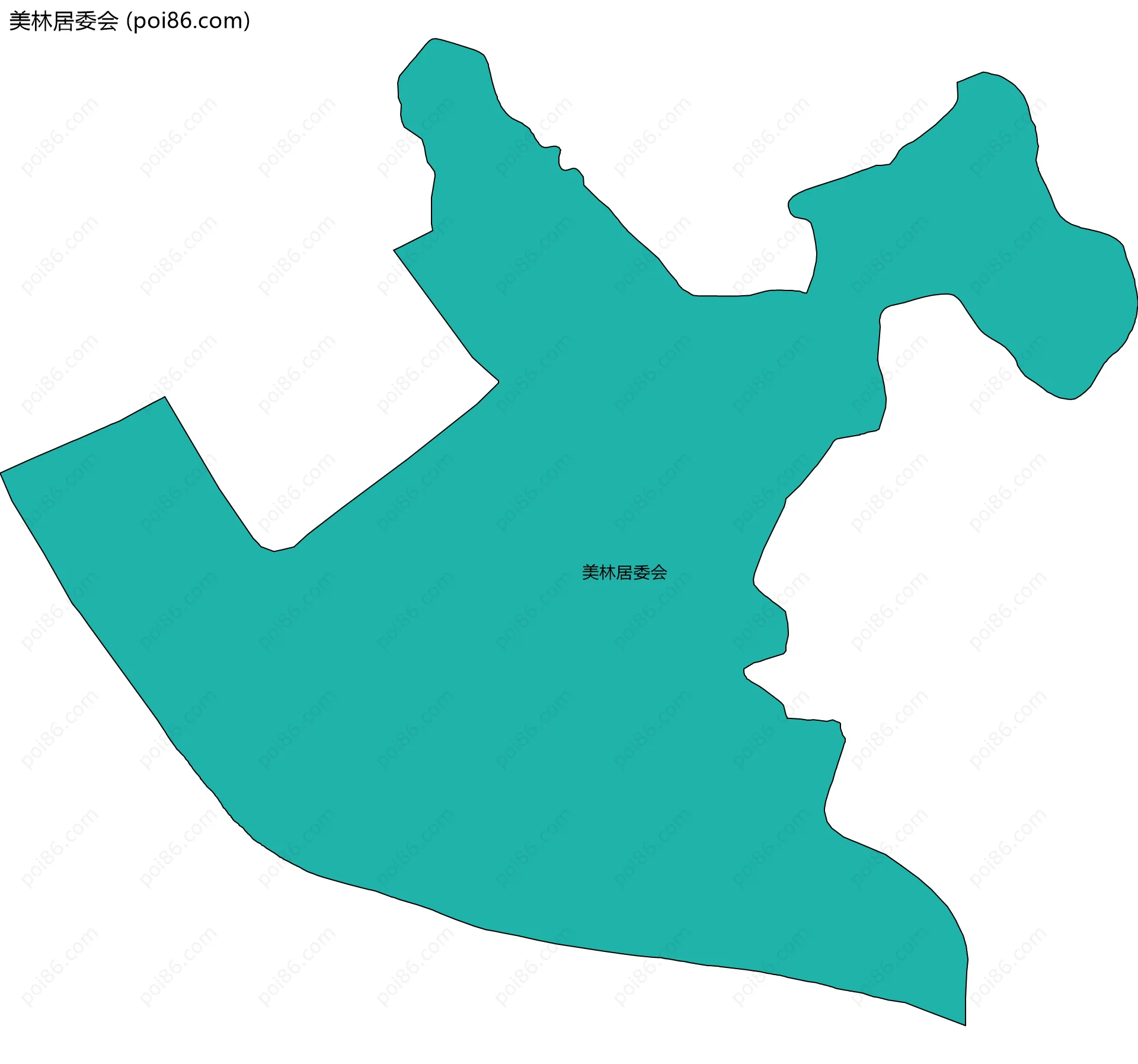 美林居委会边界地图