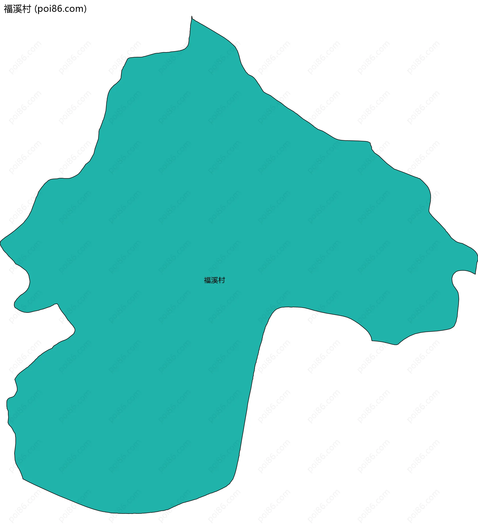 福溪村边界地图