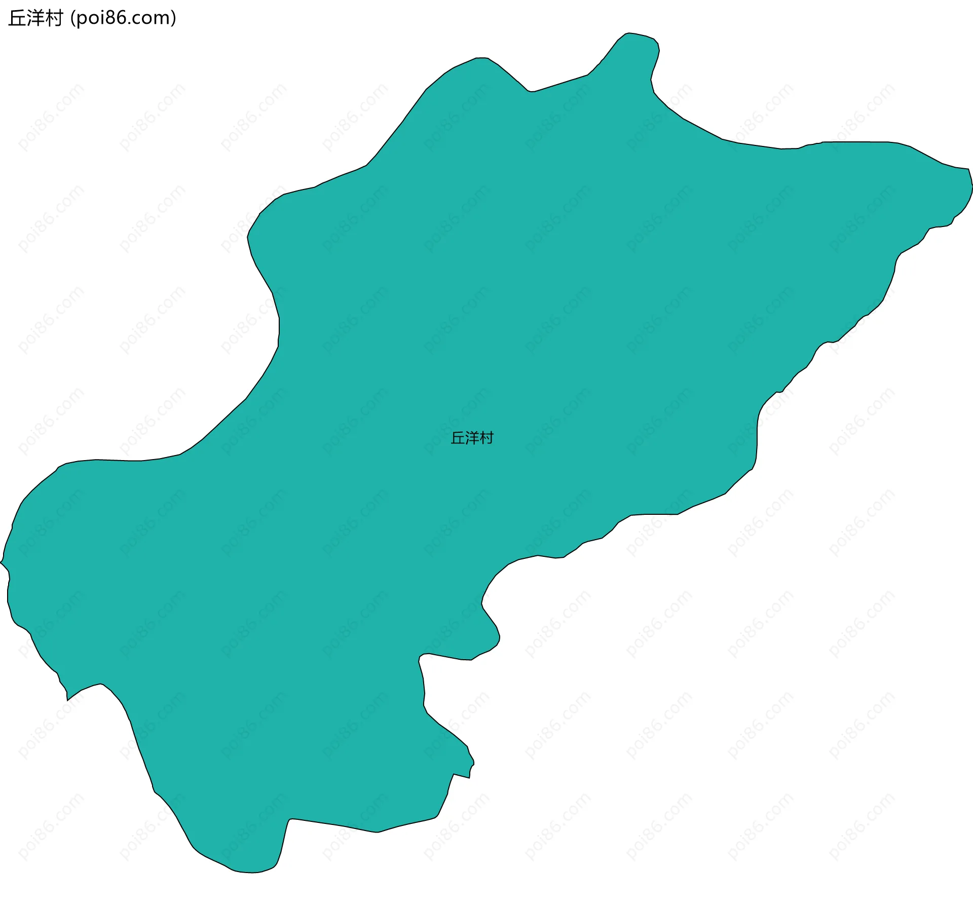 丘洋村边界地图