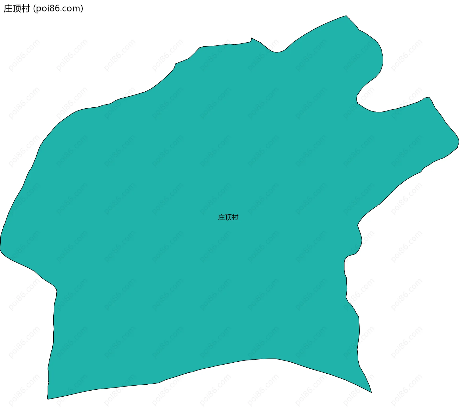 庄顶村边界地图