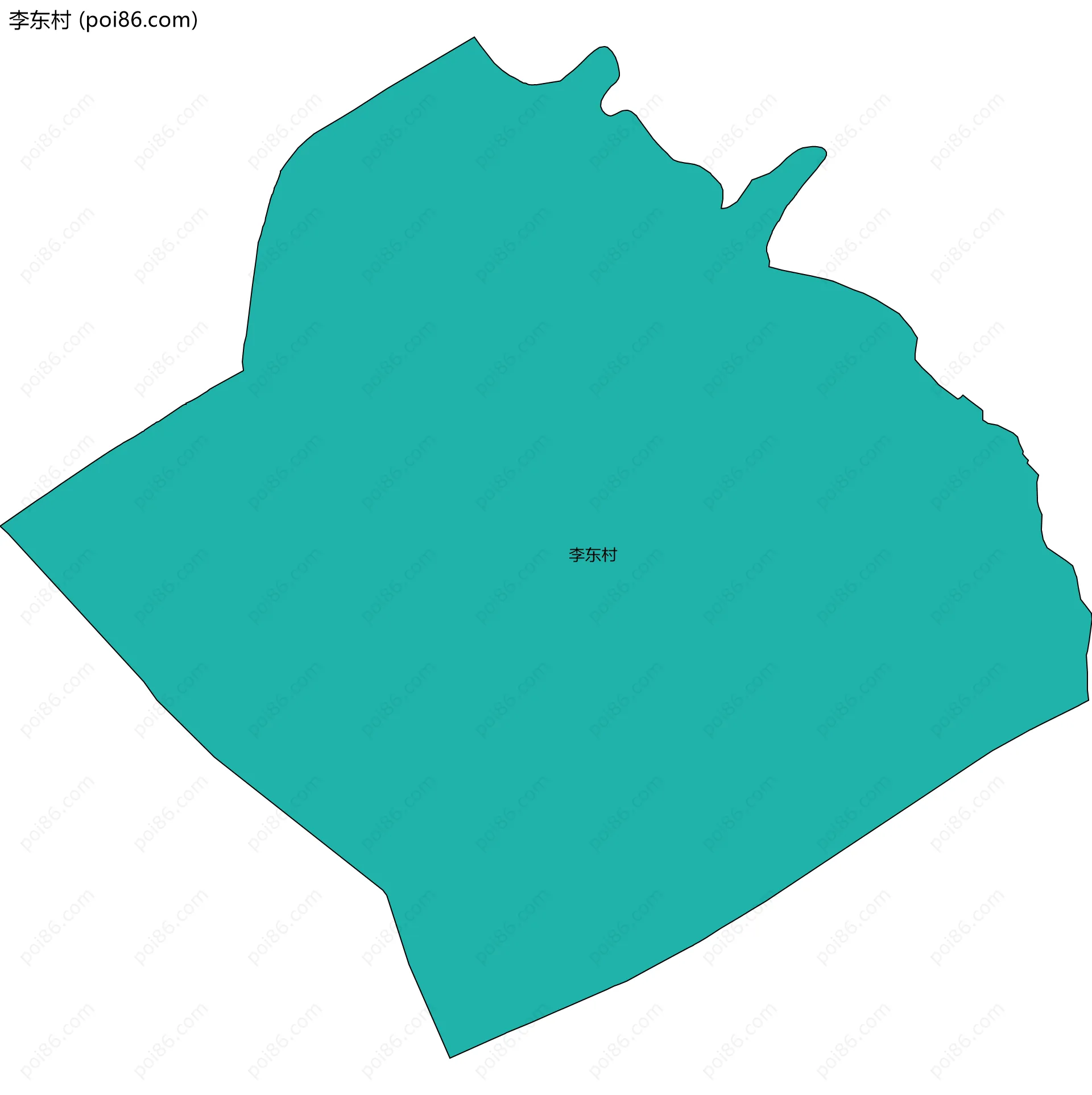 李东村边界地图