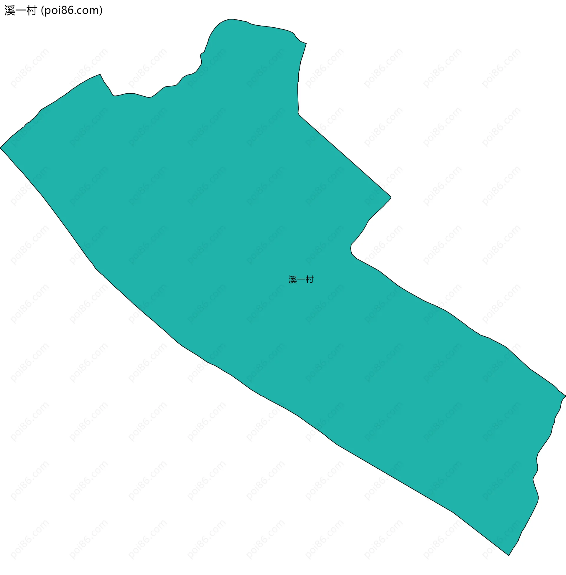 溪一村边界地图