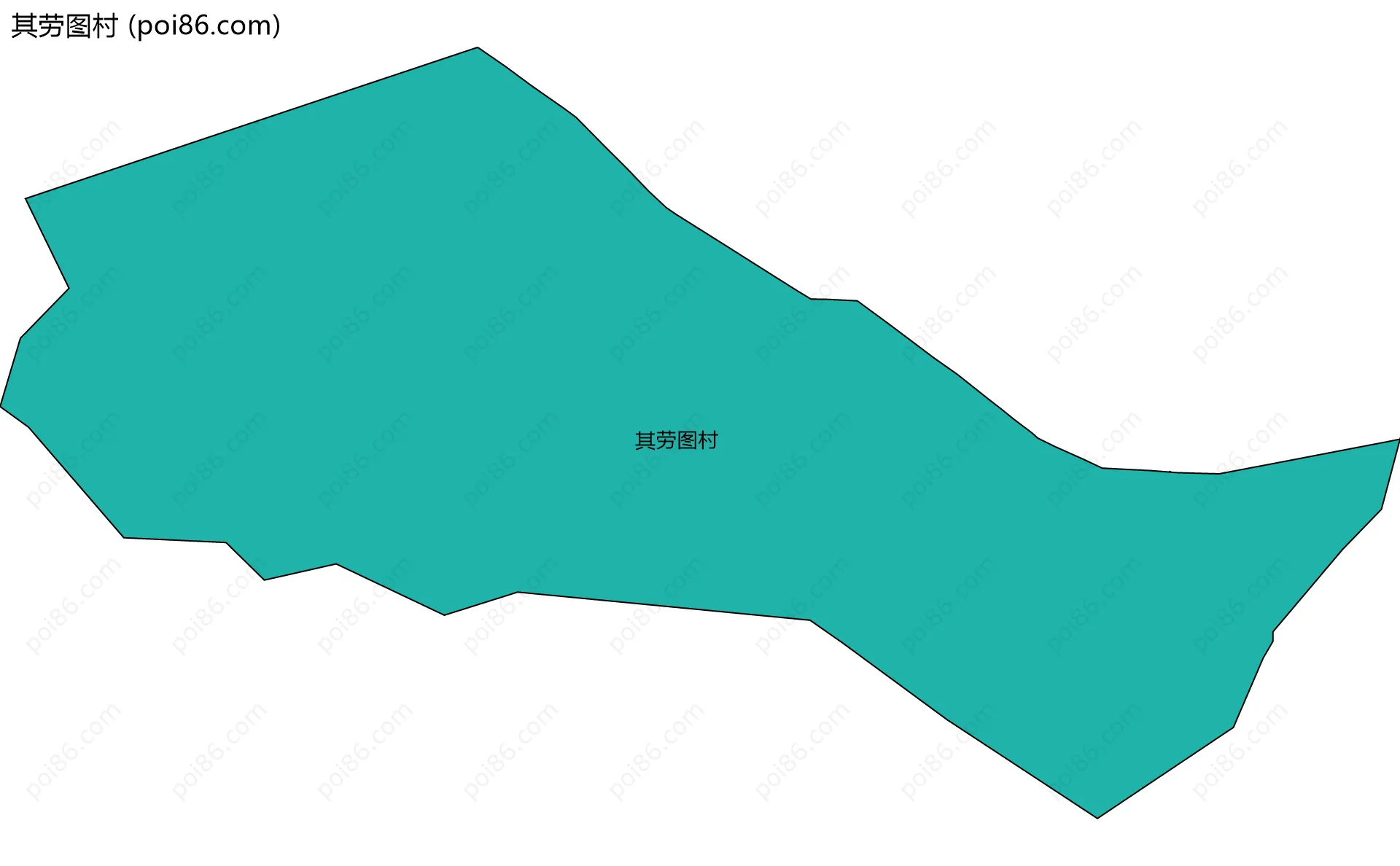 其劳图村边界地图
