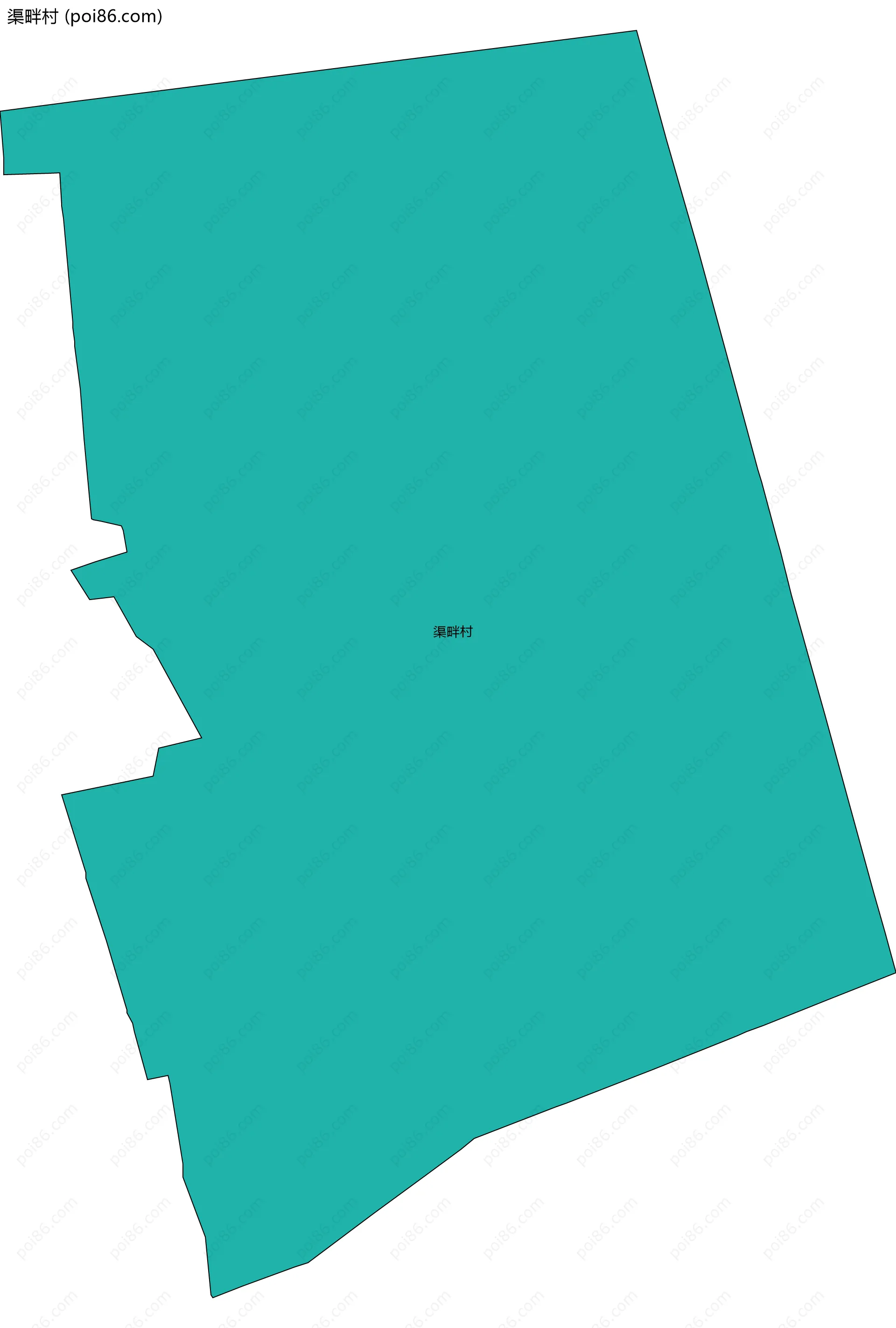 渠畔村边界地图