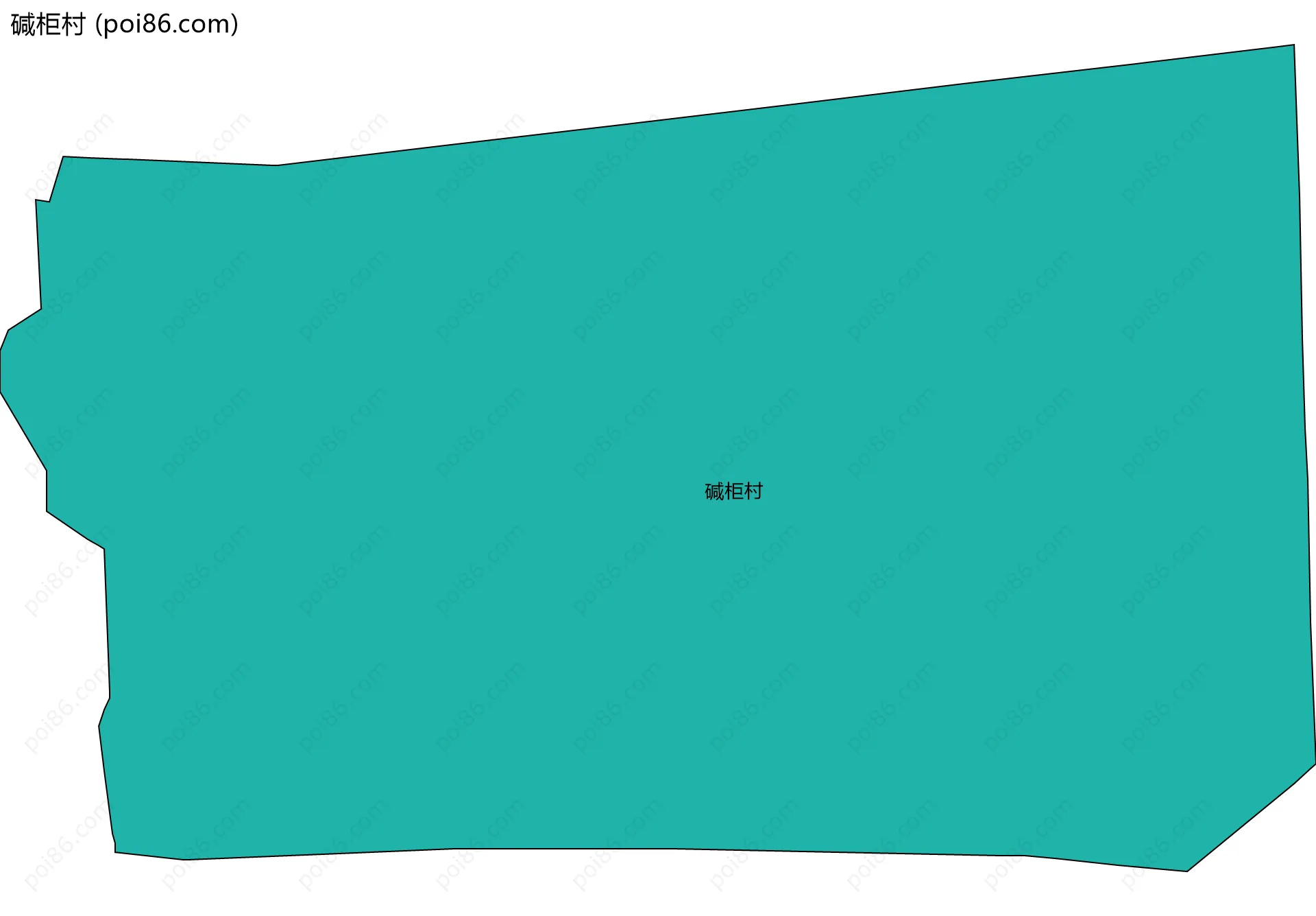 碱柜村边界地图