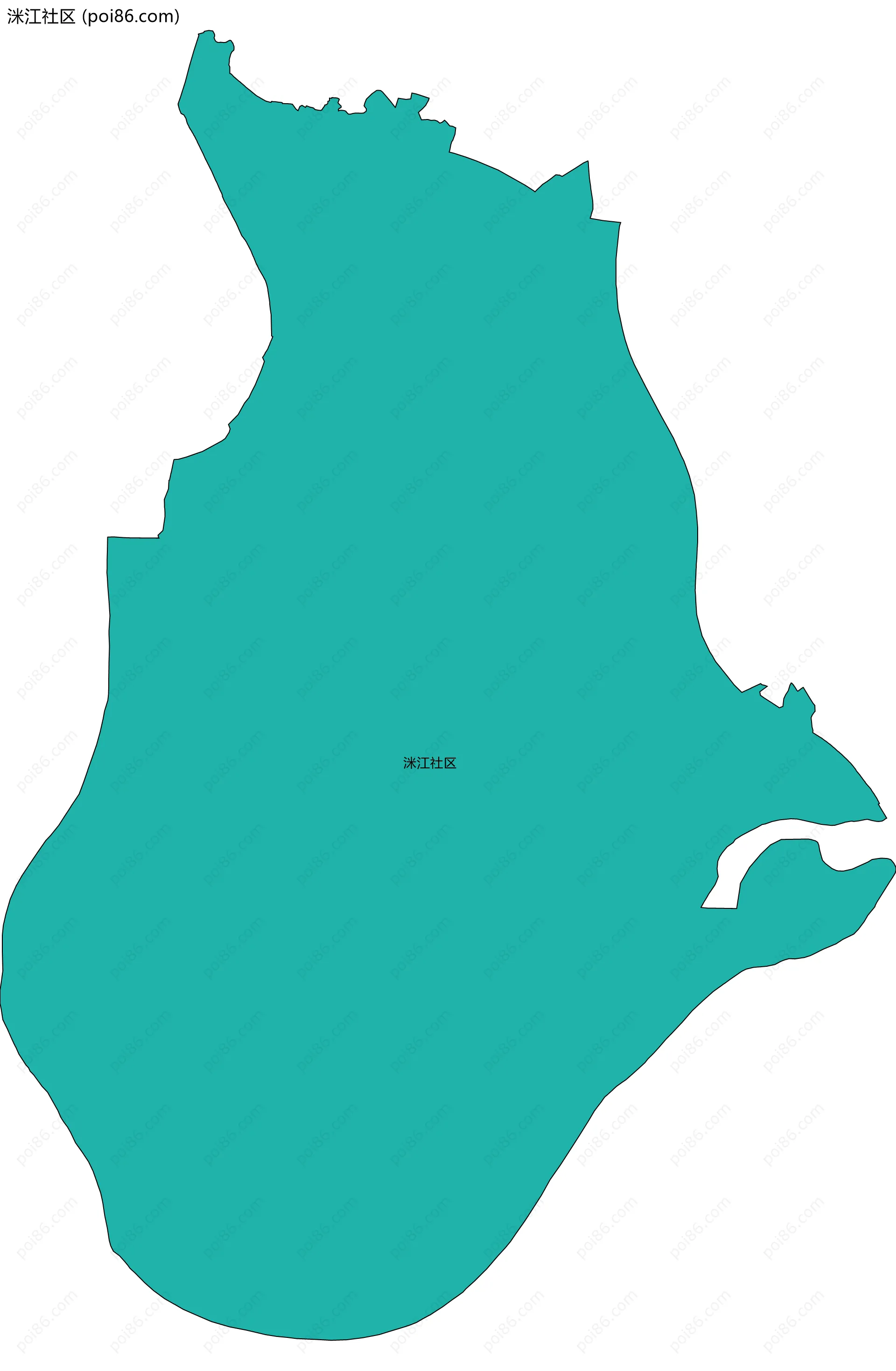 洣江社区边界地图