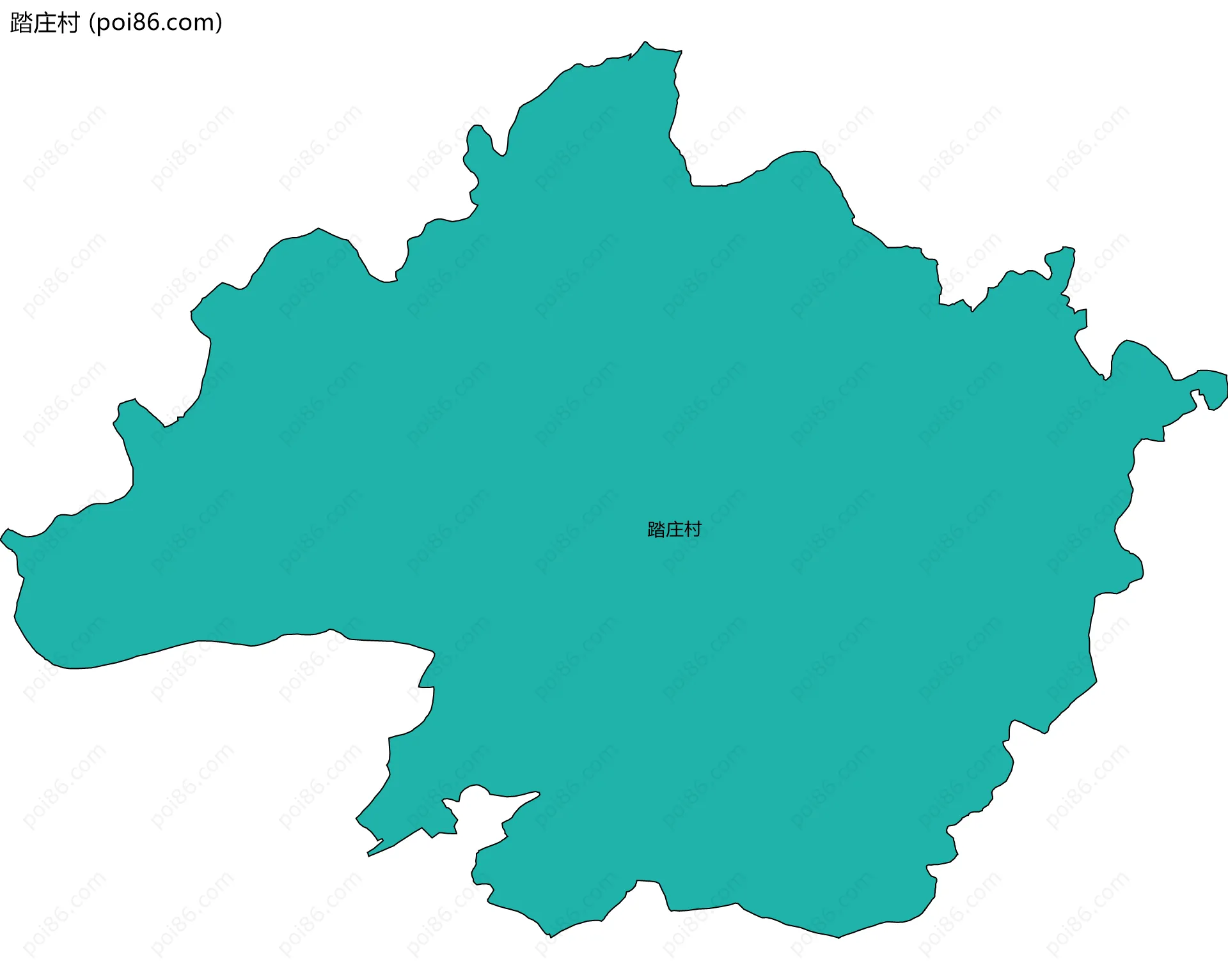 踏庄村边界地图