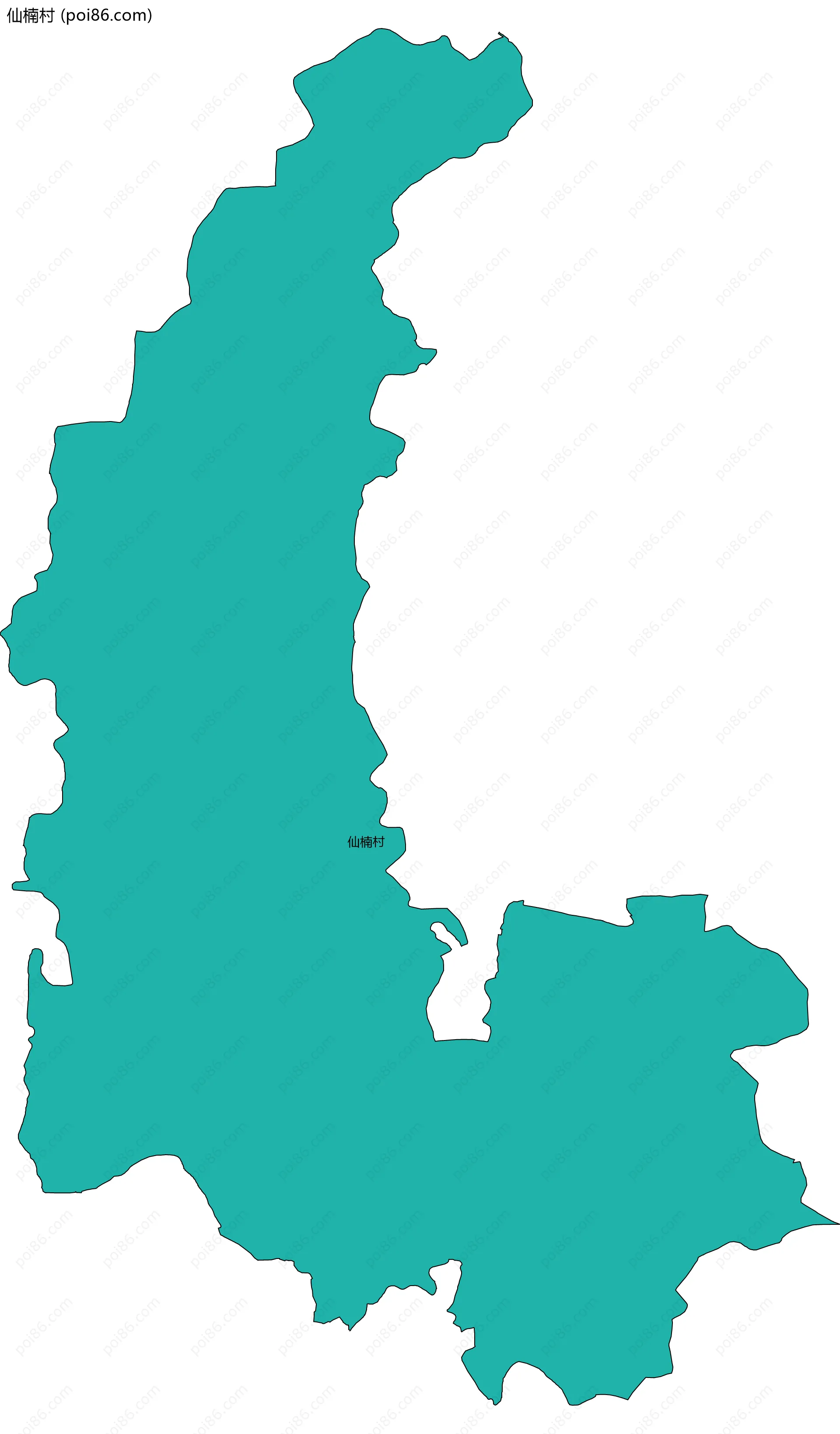 仙楠村边界地图