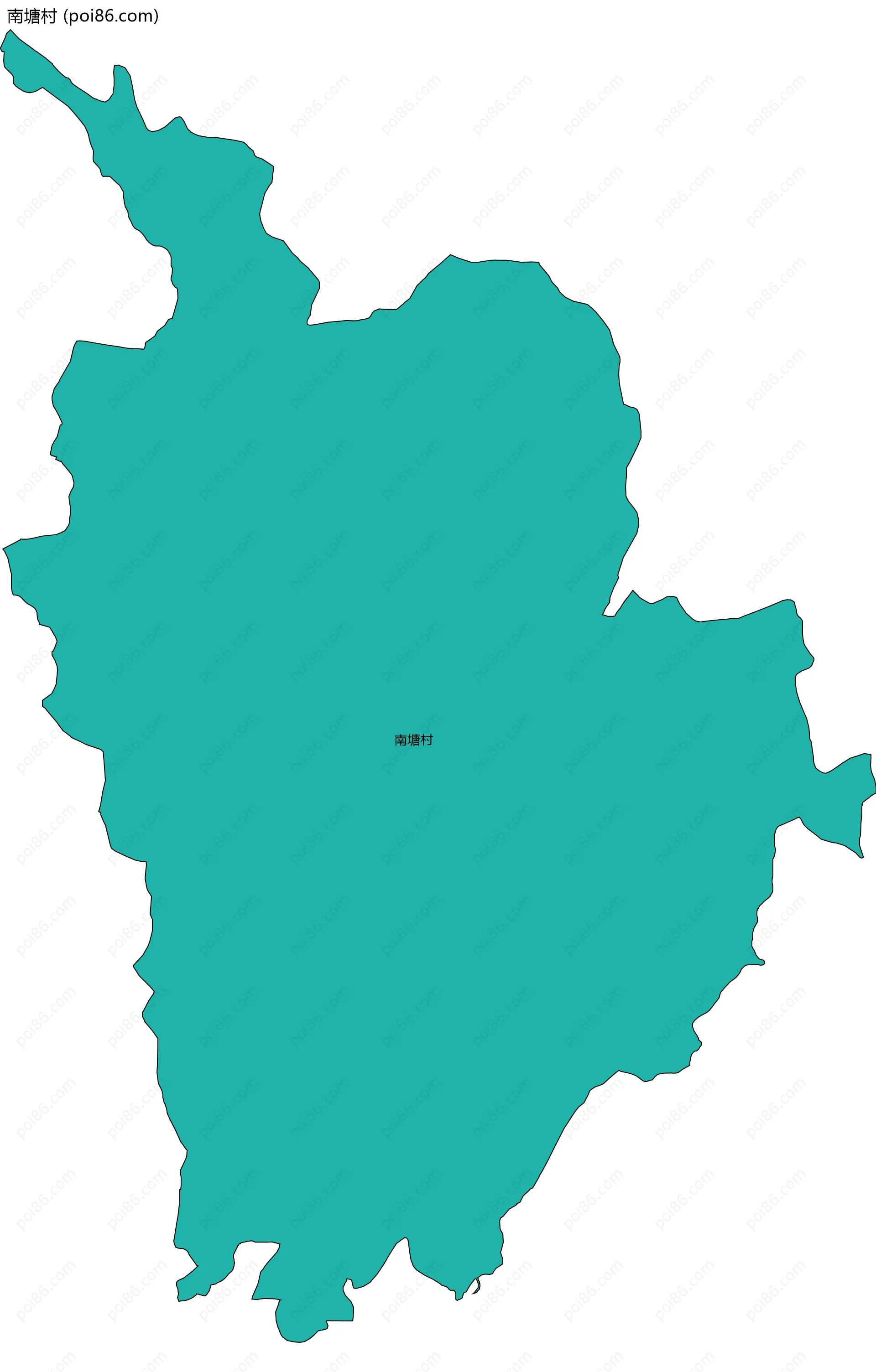 南塘村边界地图