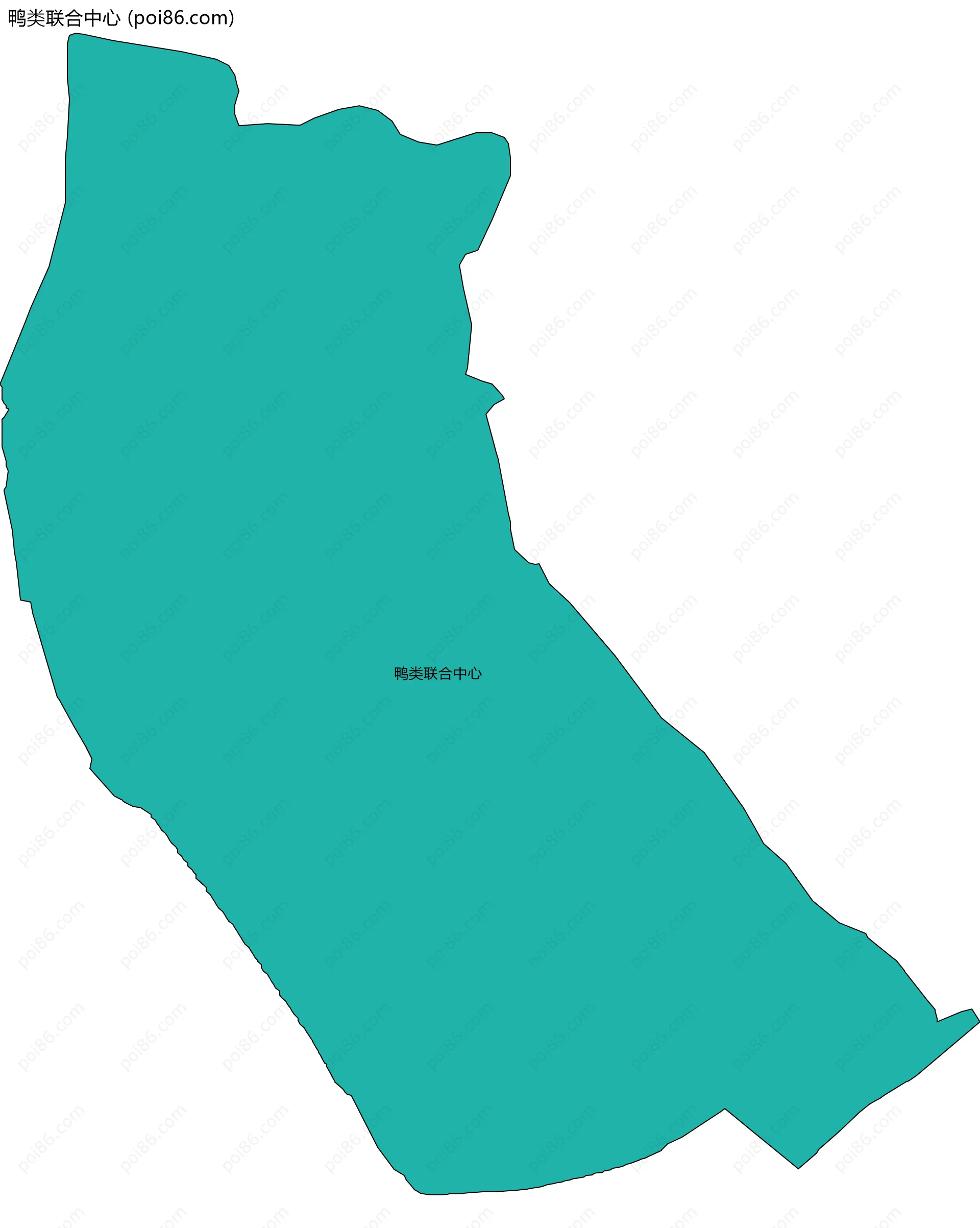 鸭类联合中心边界地图