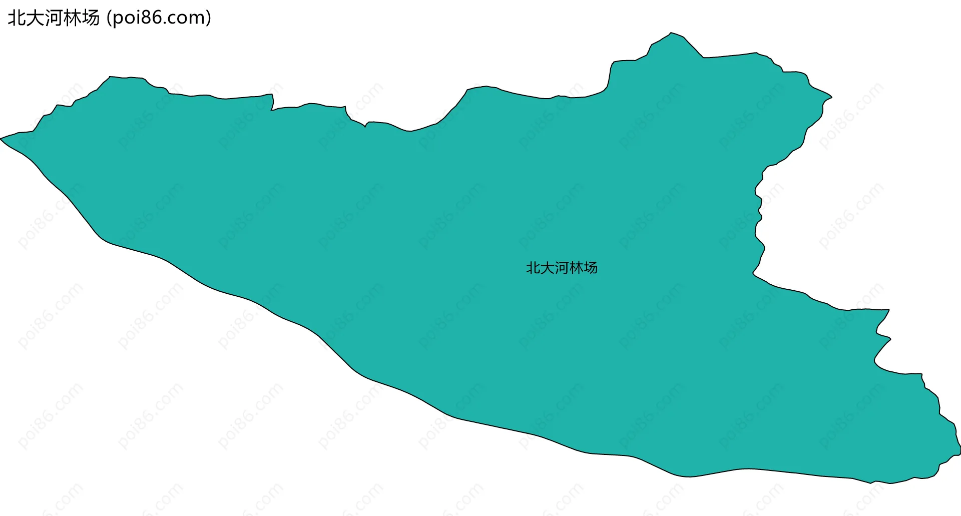 北大河林场边界地图