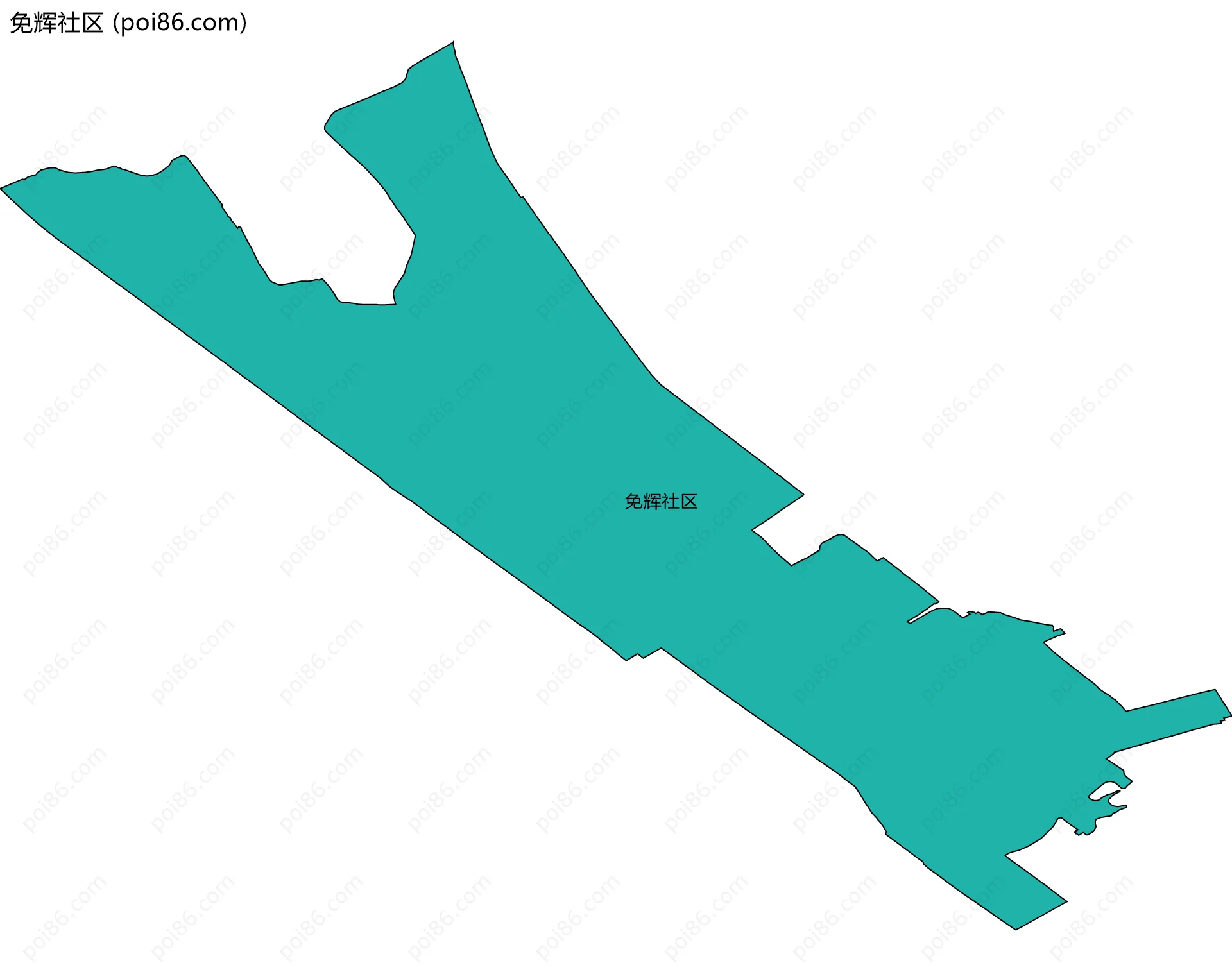 免辉社区边界地图