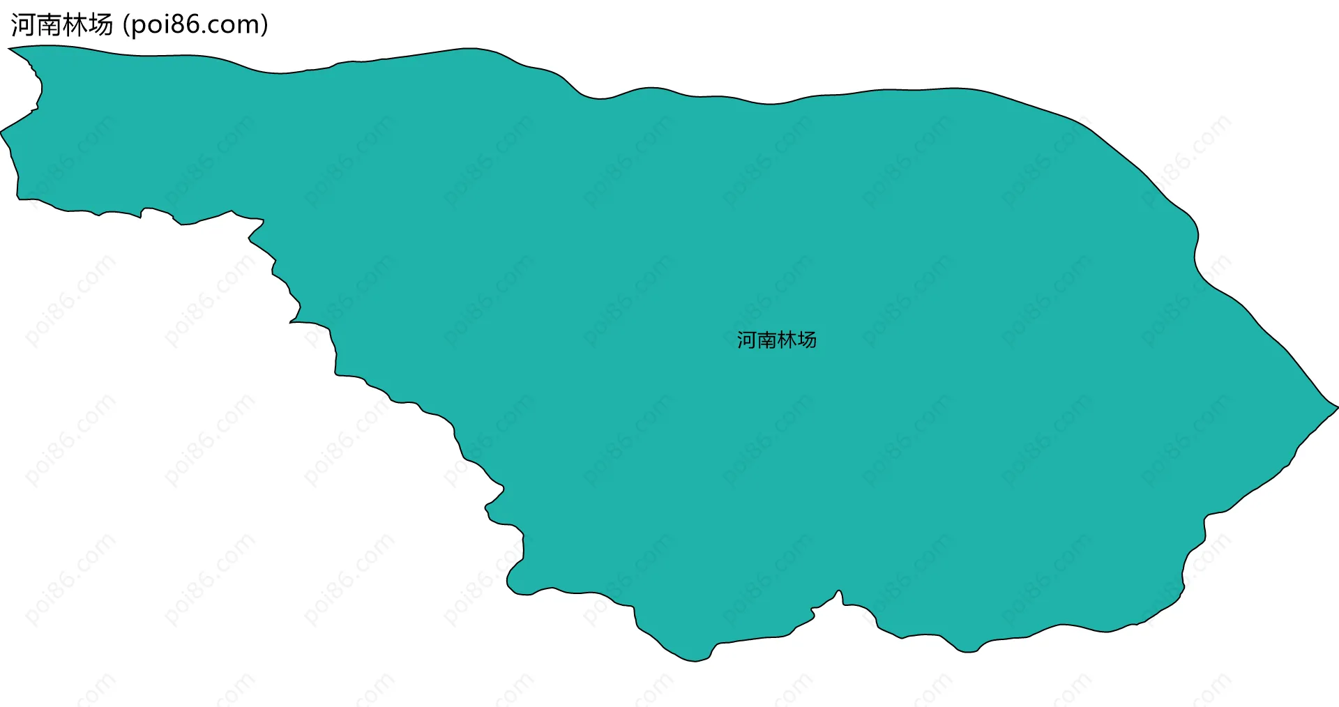 河南林场边界地图