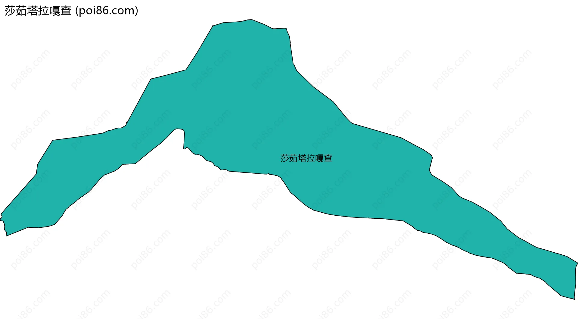 莎茹塔拉嘎查边界地图