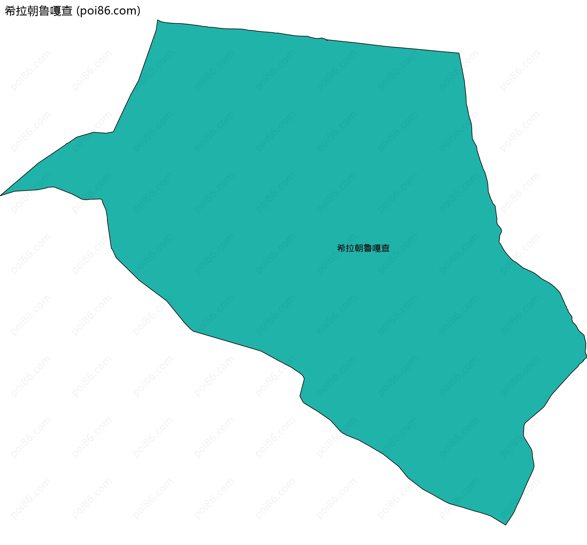 希拉朝鲁嘎查边界地图