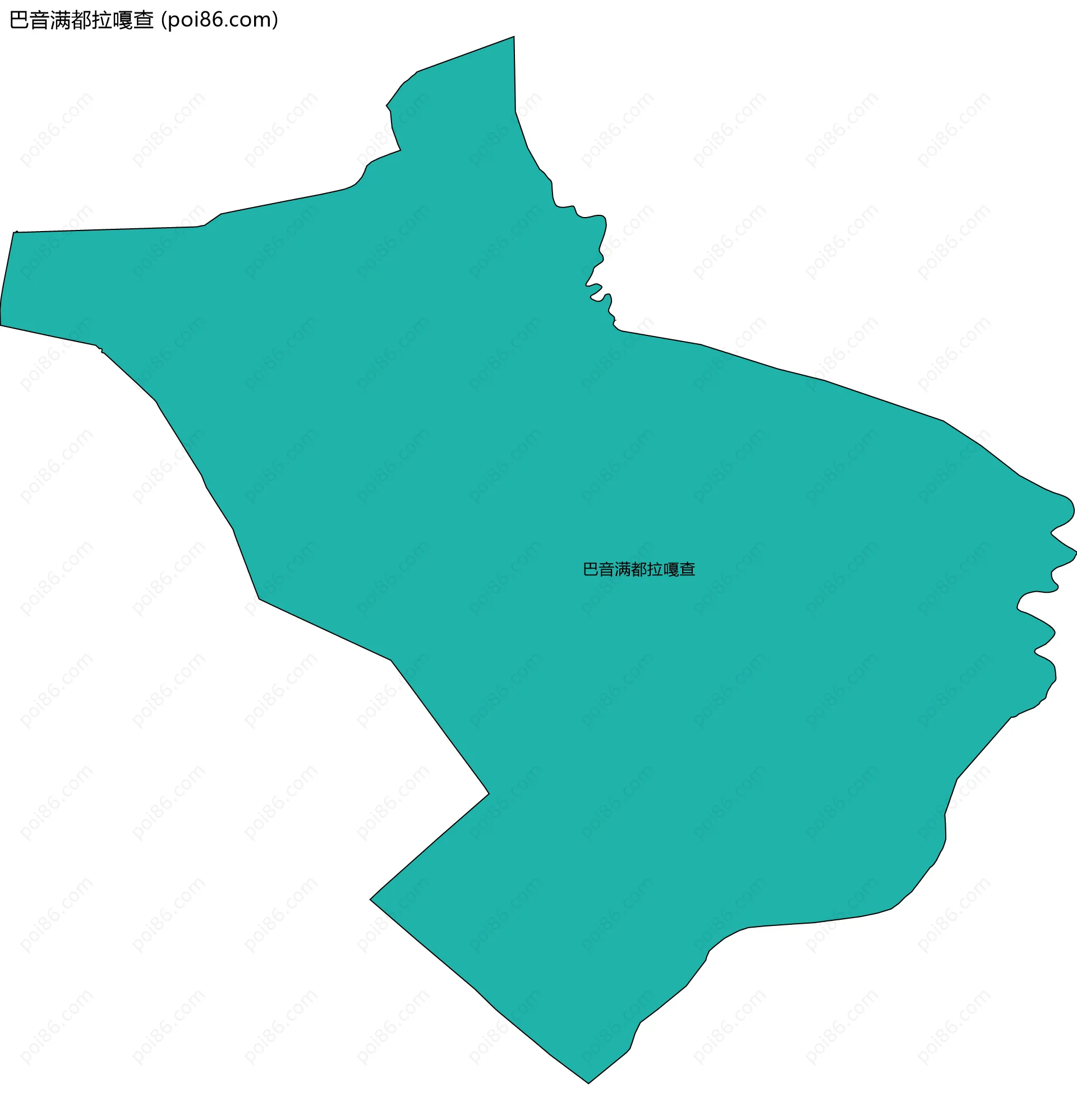 巴音满都拉嘎查边界地图