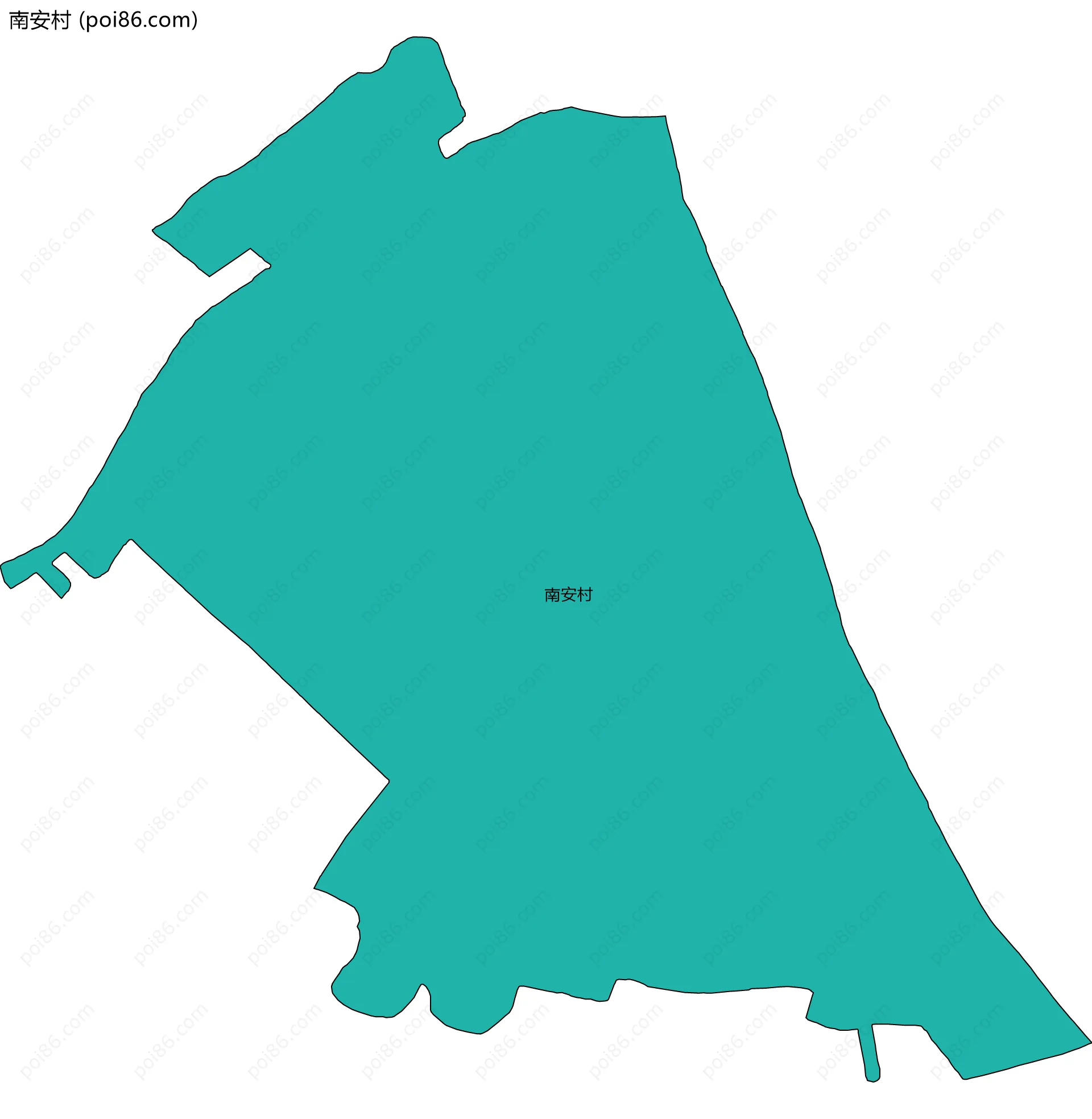 南安村边界地图
