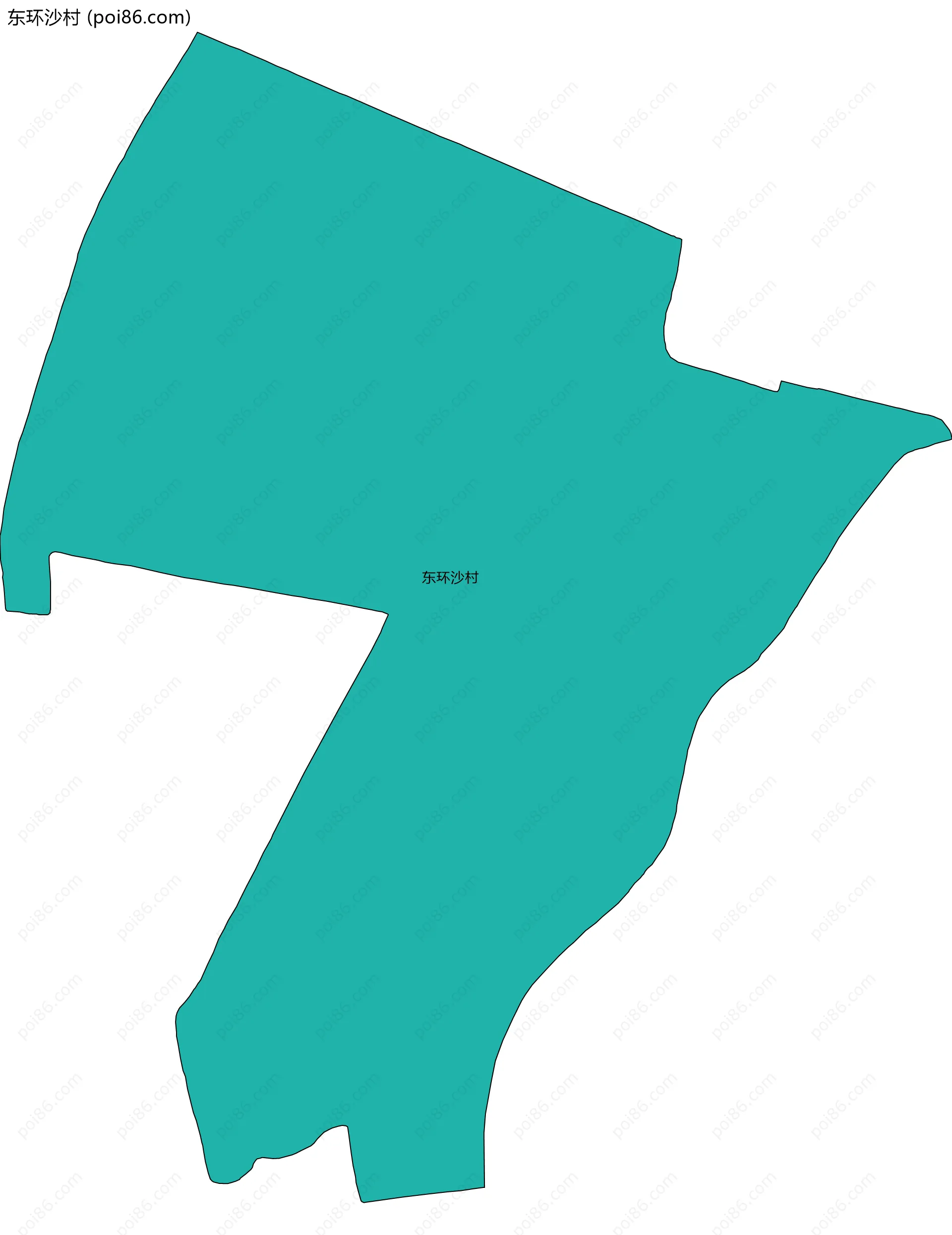 东环沙村边界地图