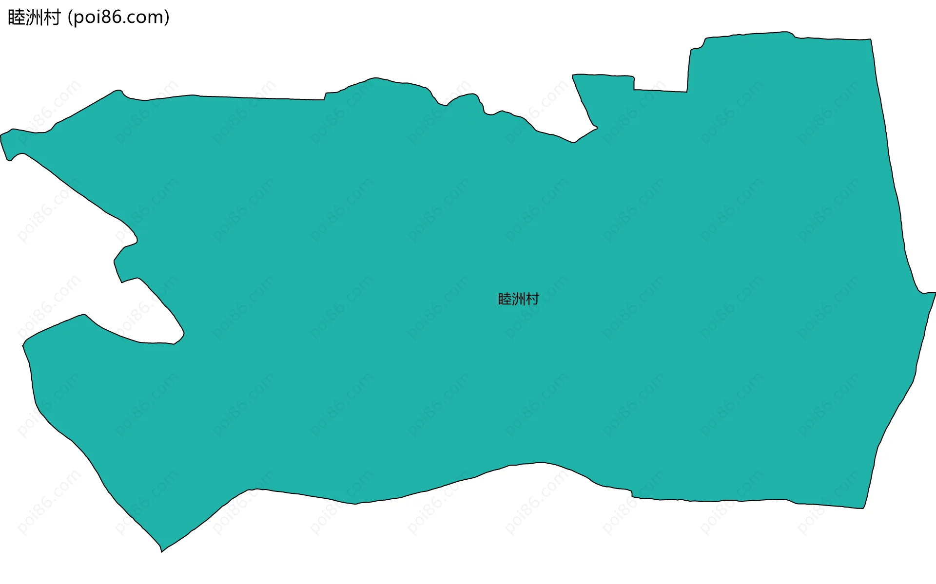 睦洲村边界地图