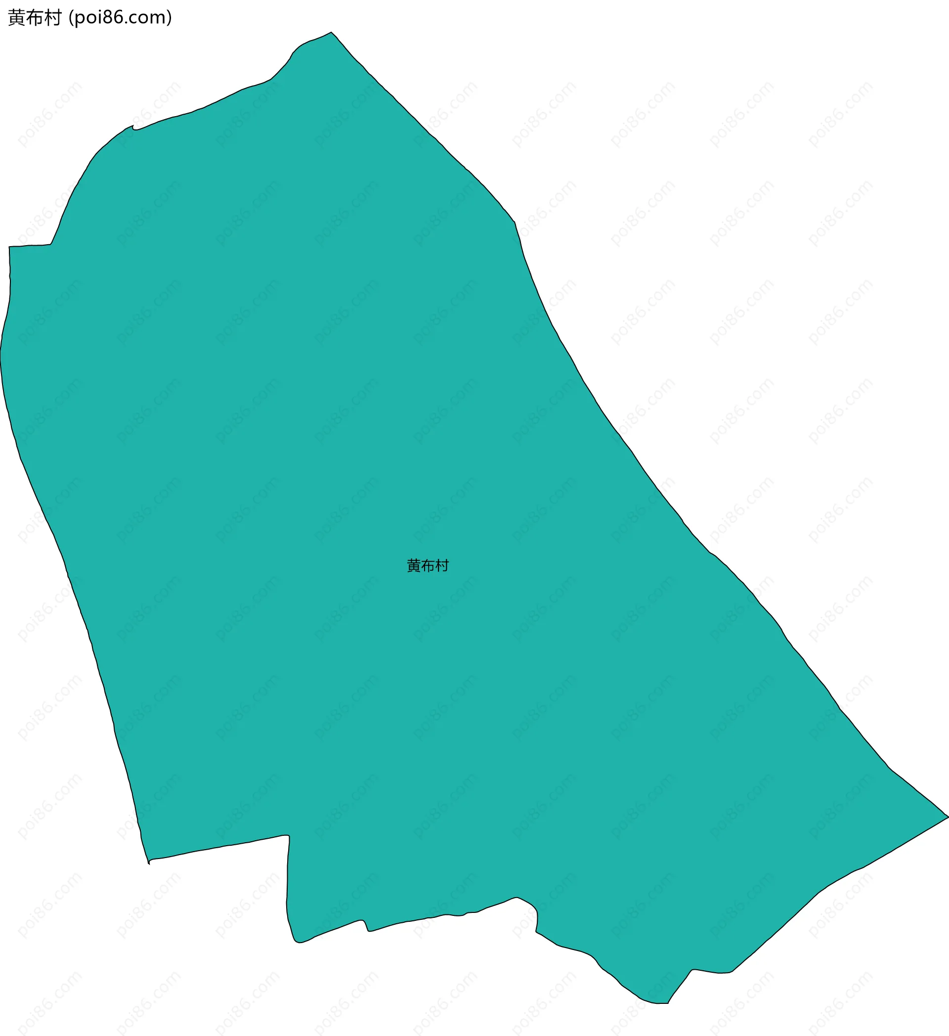 黄布村边界地图