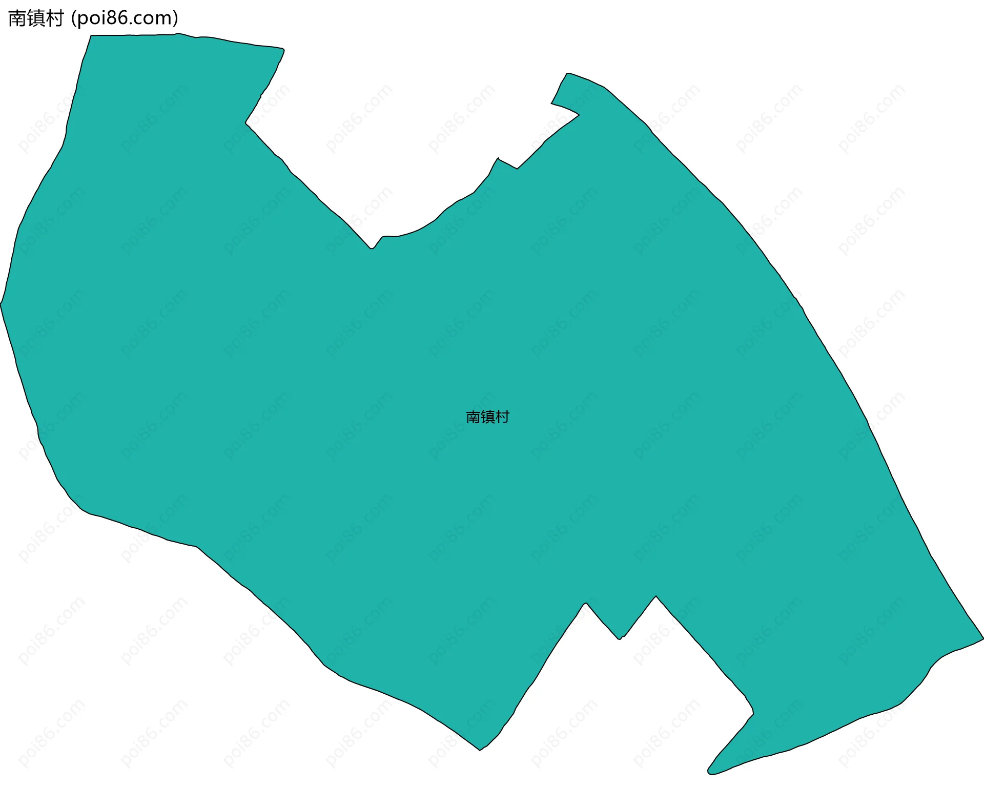 南镇村边界地图