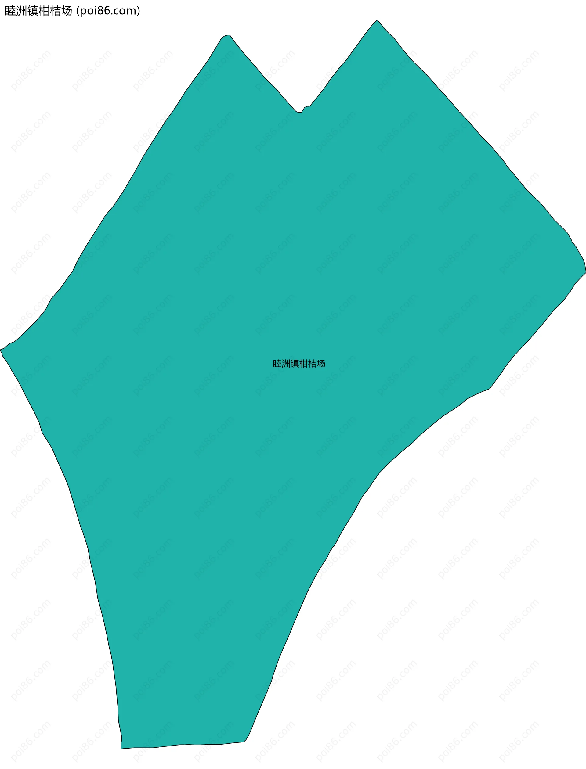 睦洲镇柑桔场边界地图