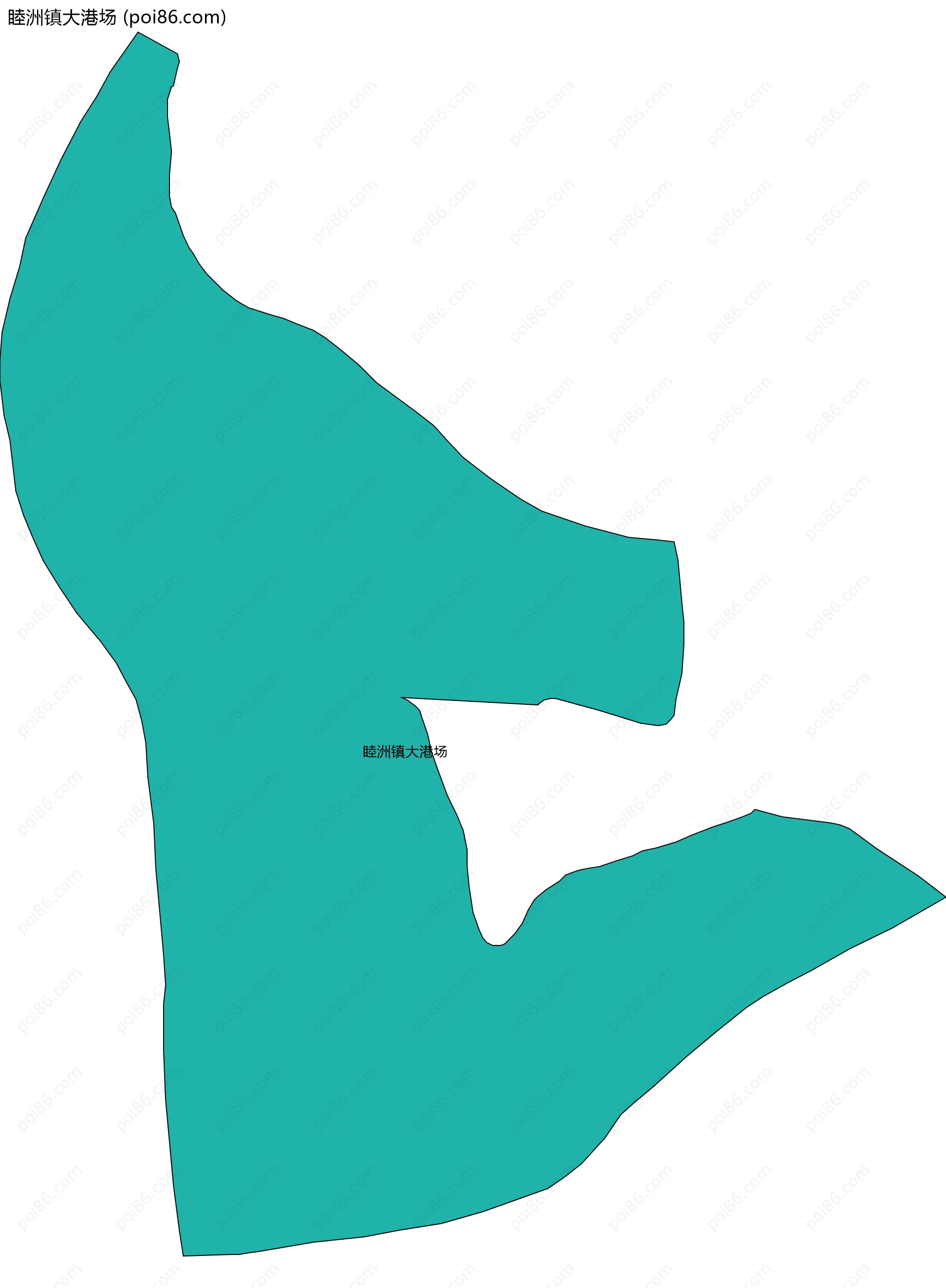 睦洲镇大港场边界地图