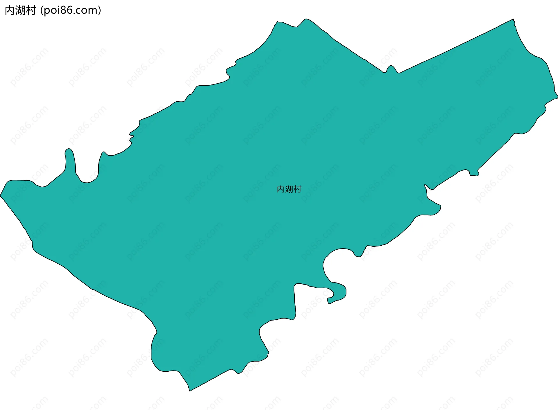 内湖村边界地图