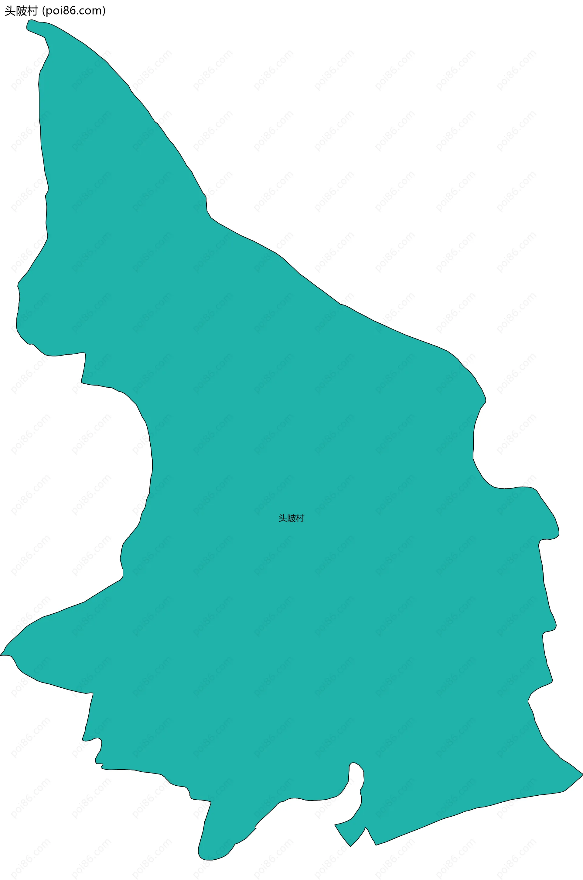 头陂村边界地图