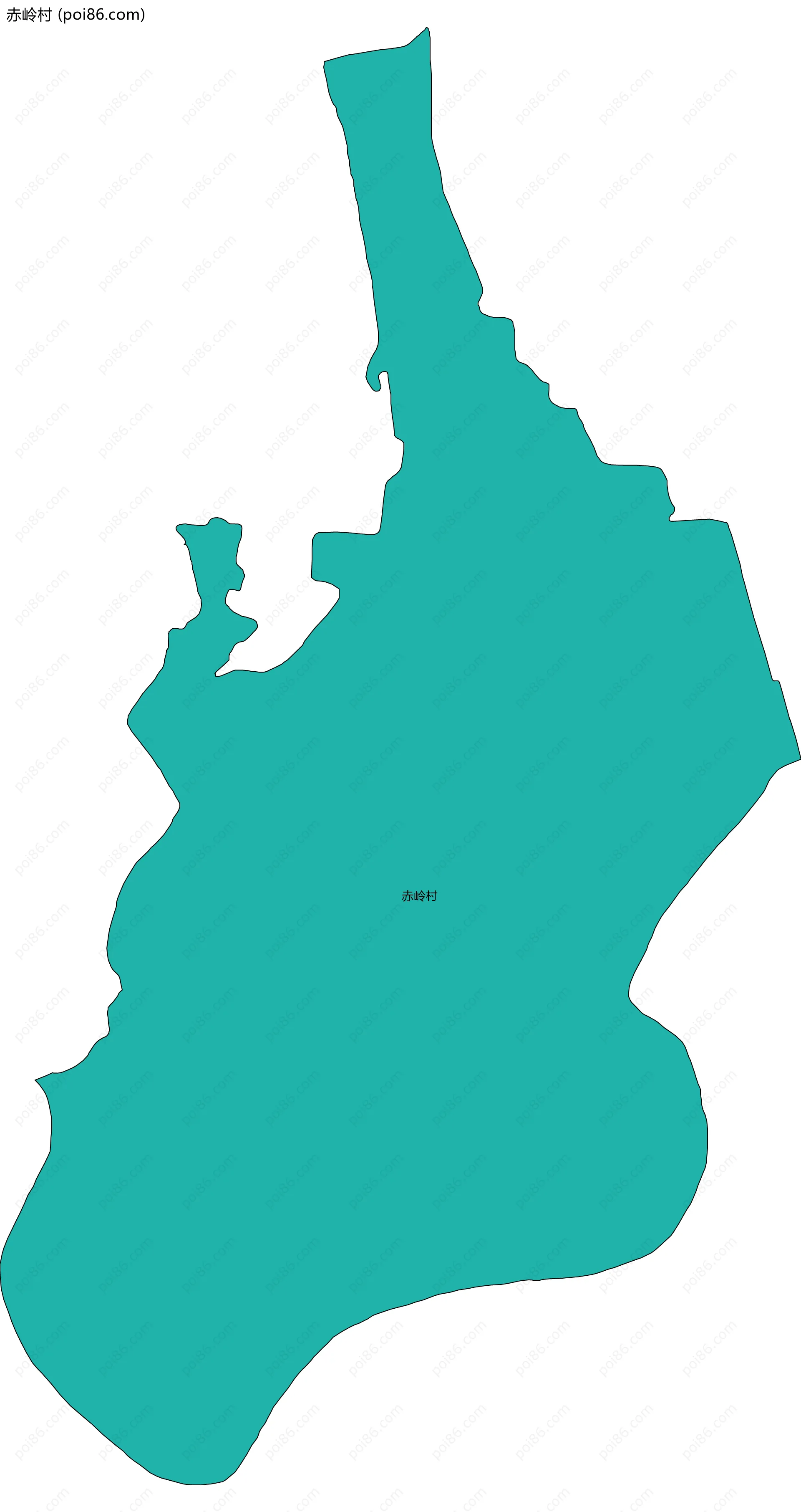 赤岭村边界地图