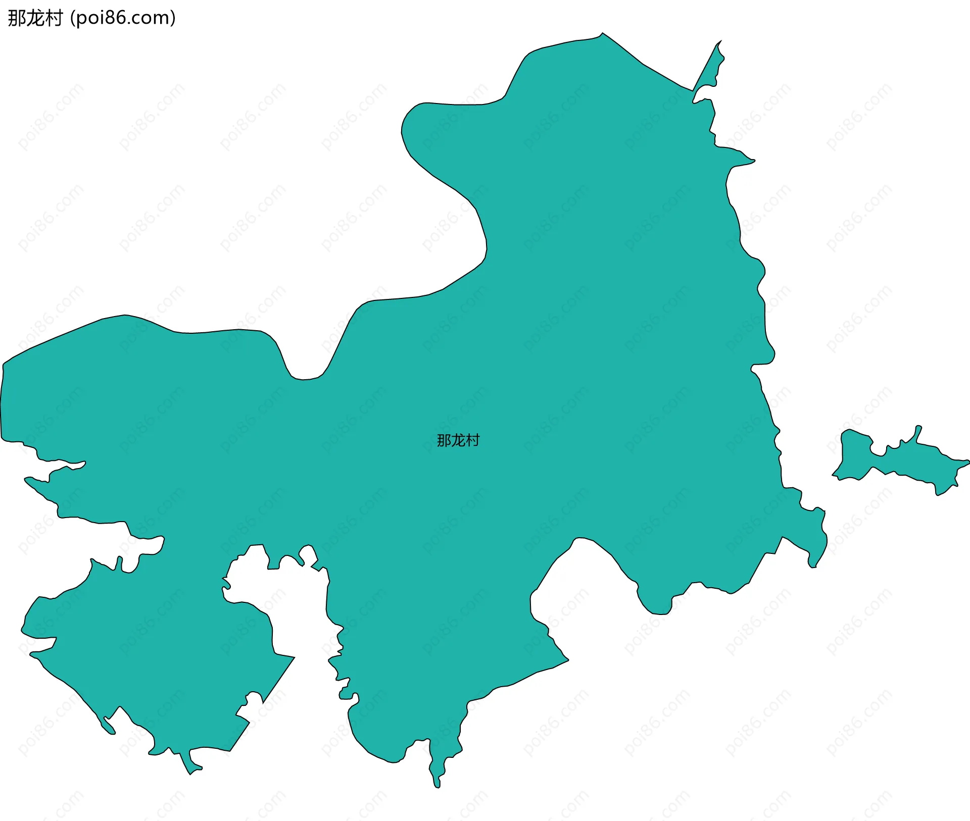 那龙村边界地图