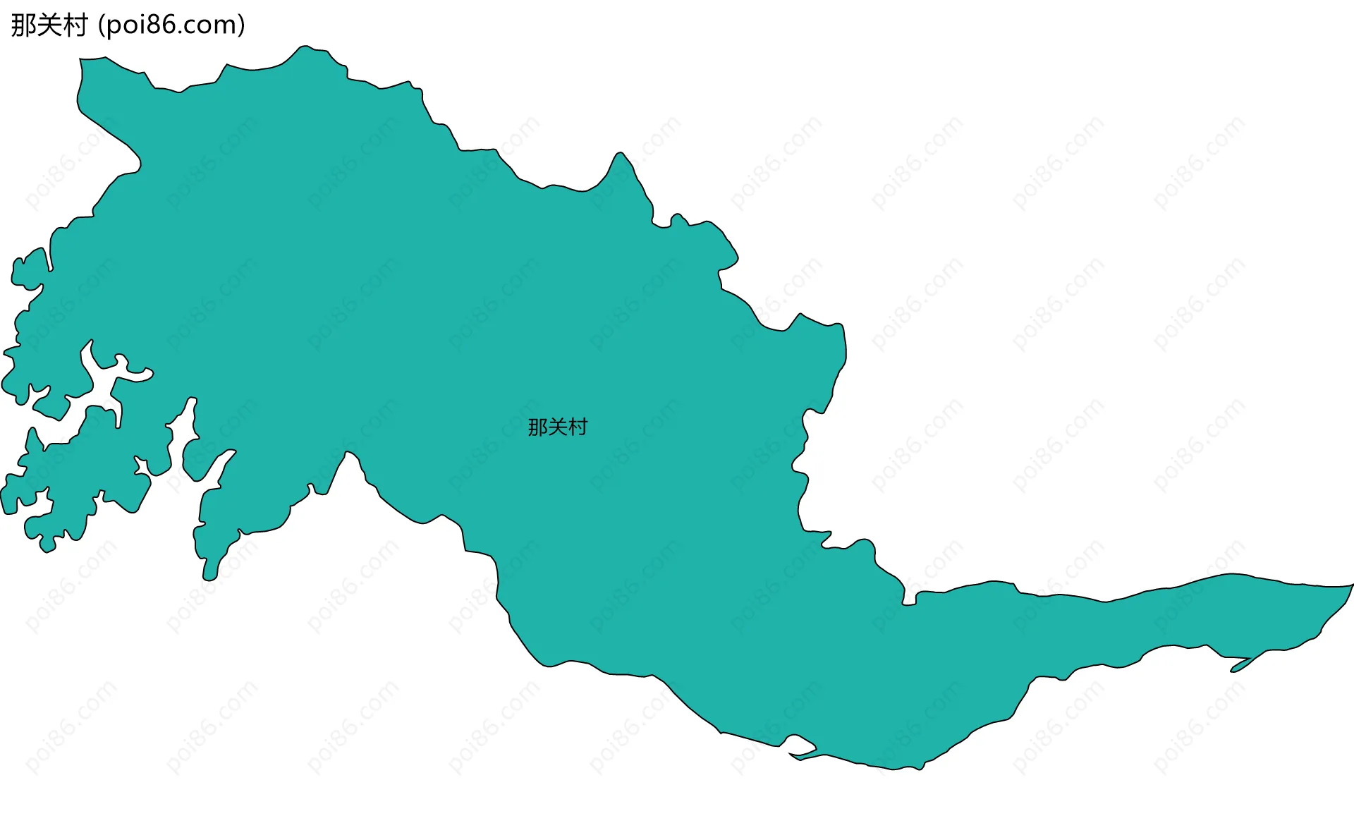那关村边界地图