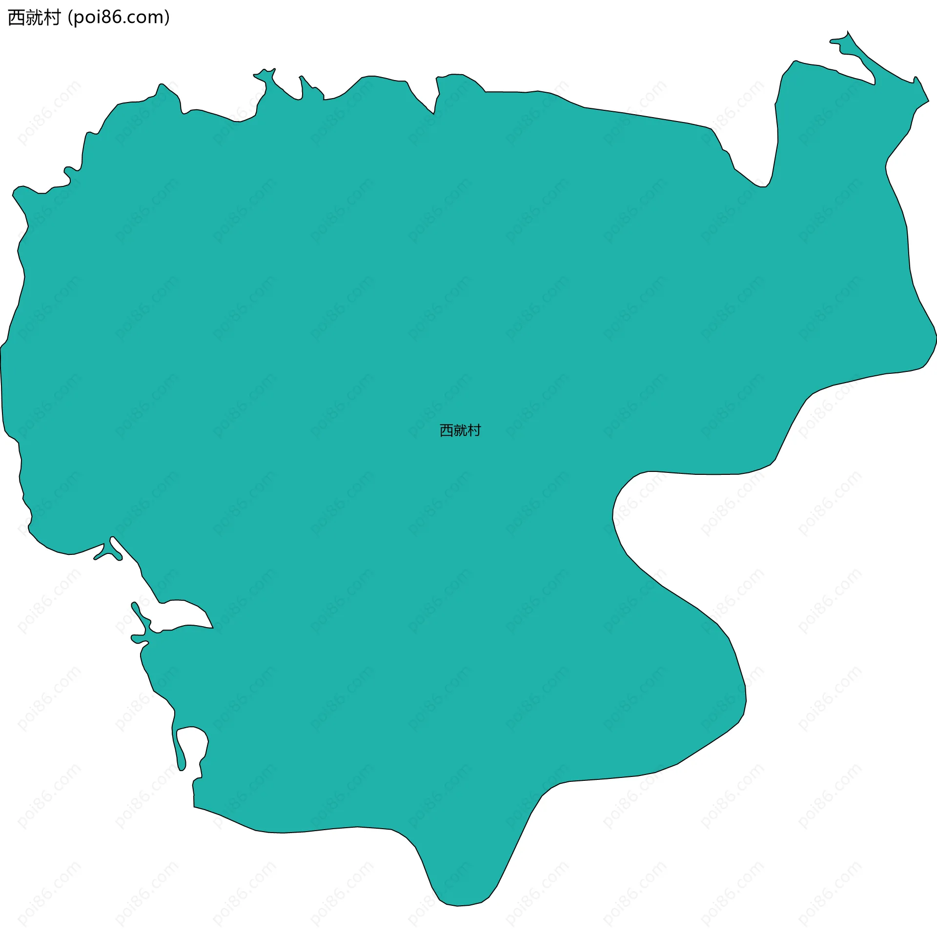 西就村边界地图