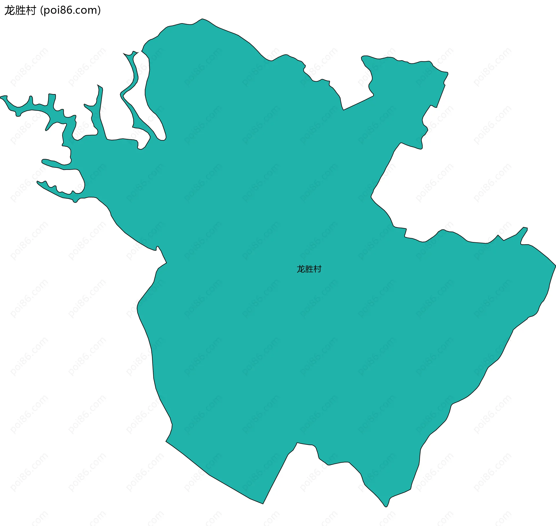 龙胜村边界地图