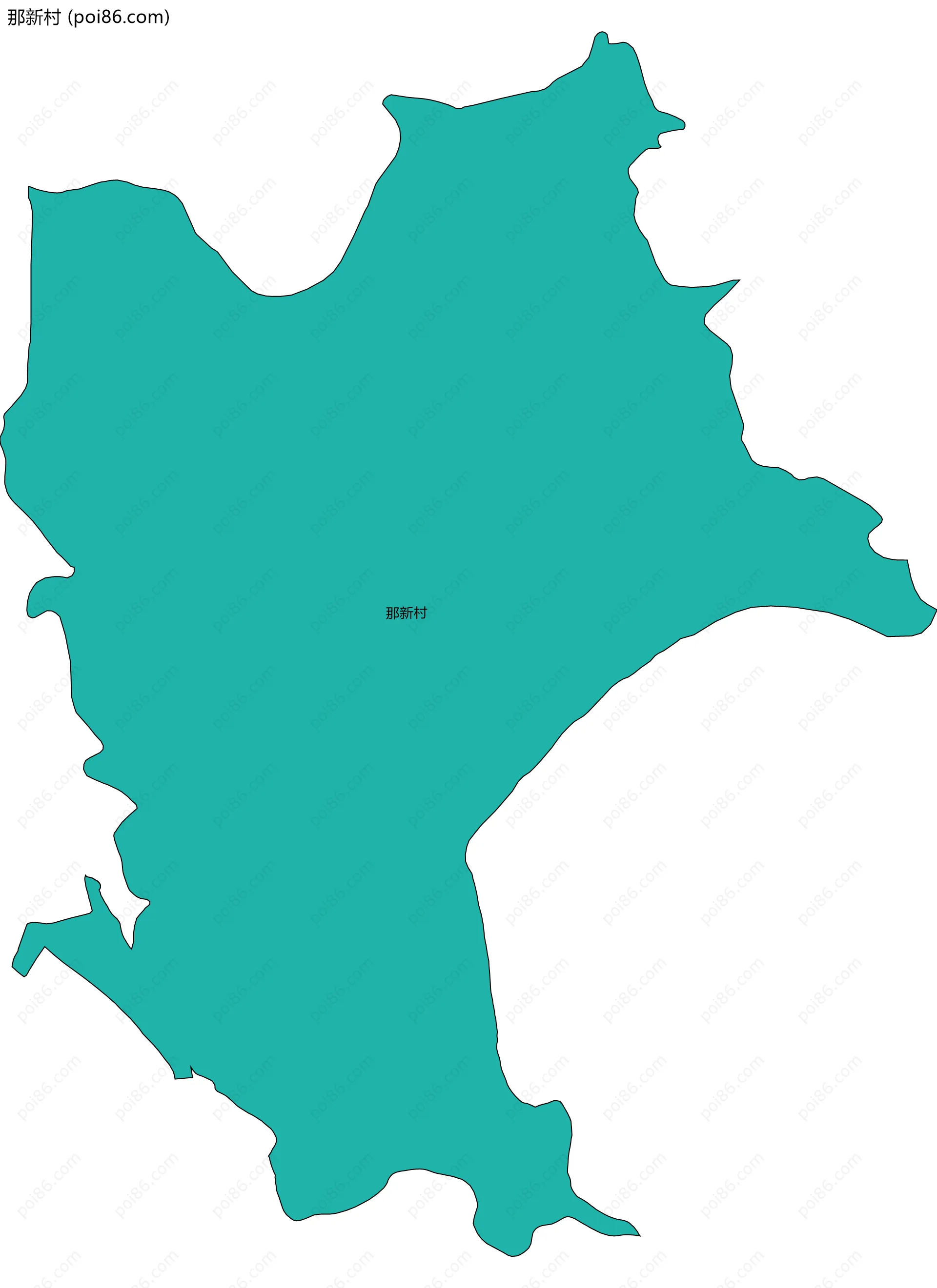 那新村边界地图