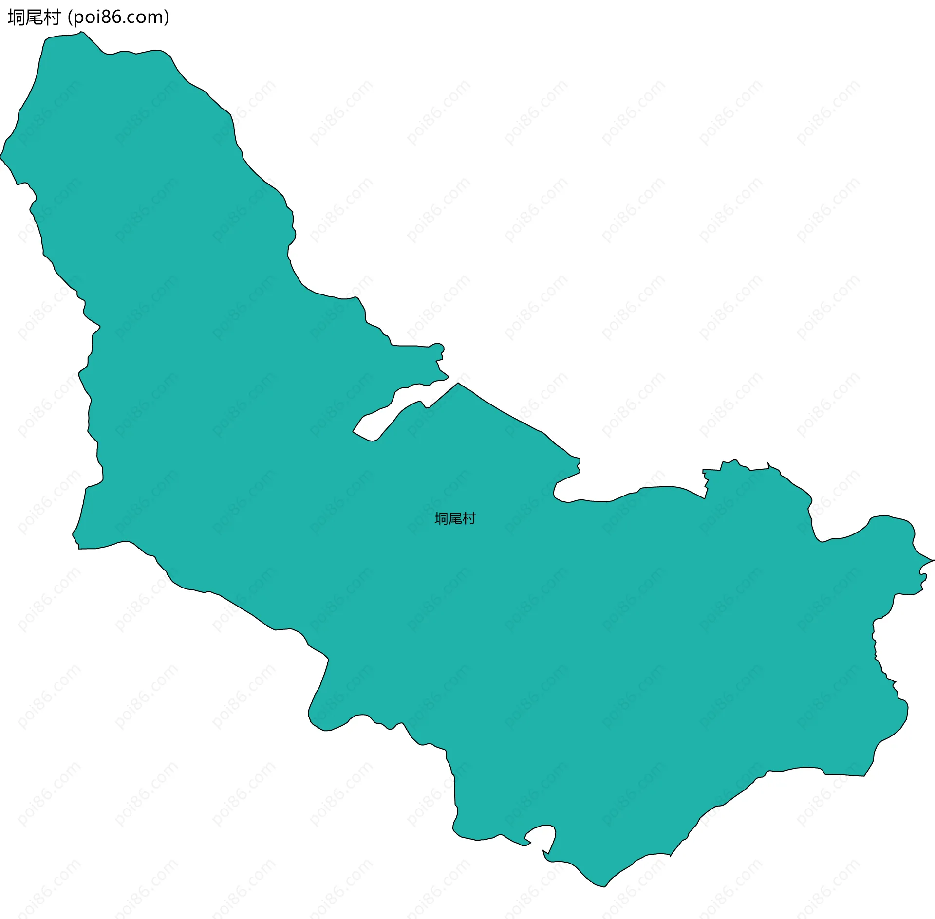 垌尾村边界地图